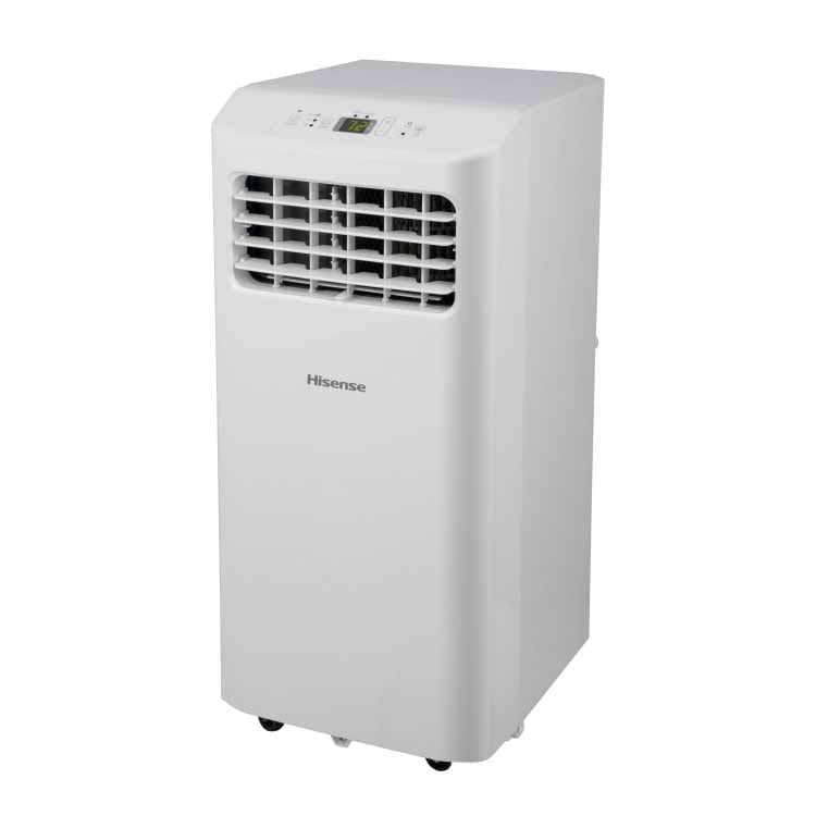 Hisense 150 sq.ft 5,000 BTU SACC / 7,000 BTU ASHRAE Cooling, Fan, Dehumidifier Portable Air Conditioner - Certified Refurbished
