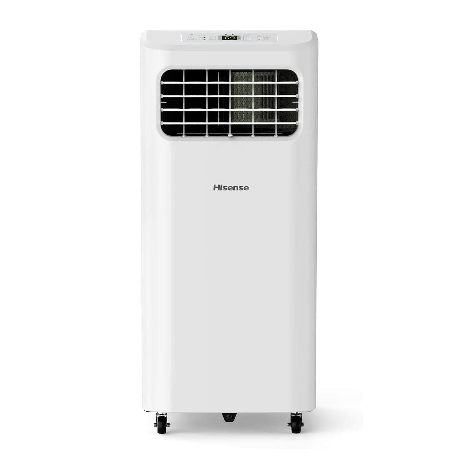 Hisense 250-sq.ft 6,000 BTU SACC / 8,000 BTU ASHRAE 115-Volt Ultra-Slim Portable Air Conditioner - Certified Refurbished
