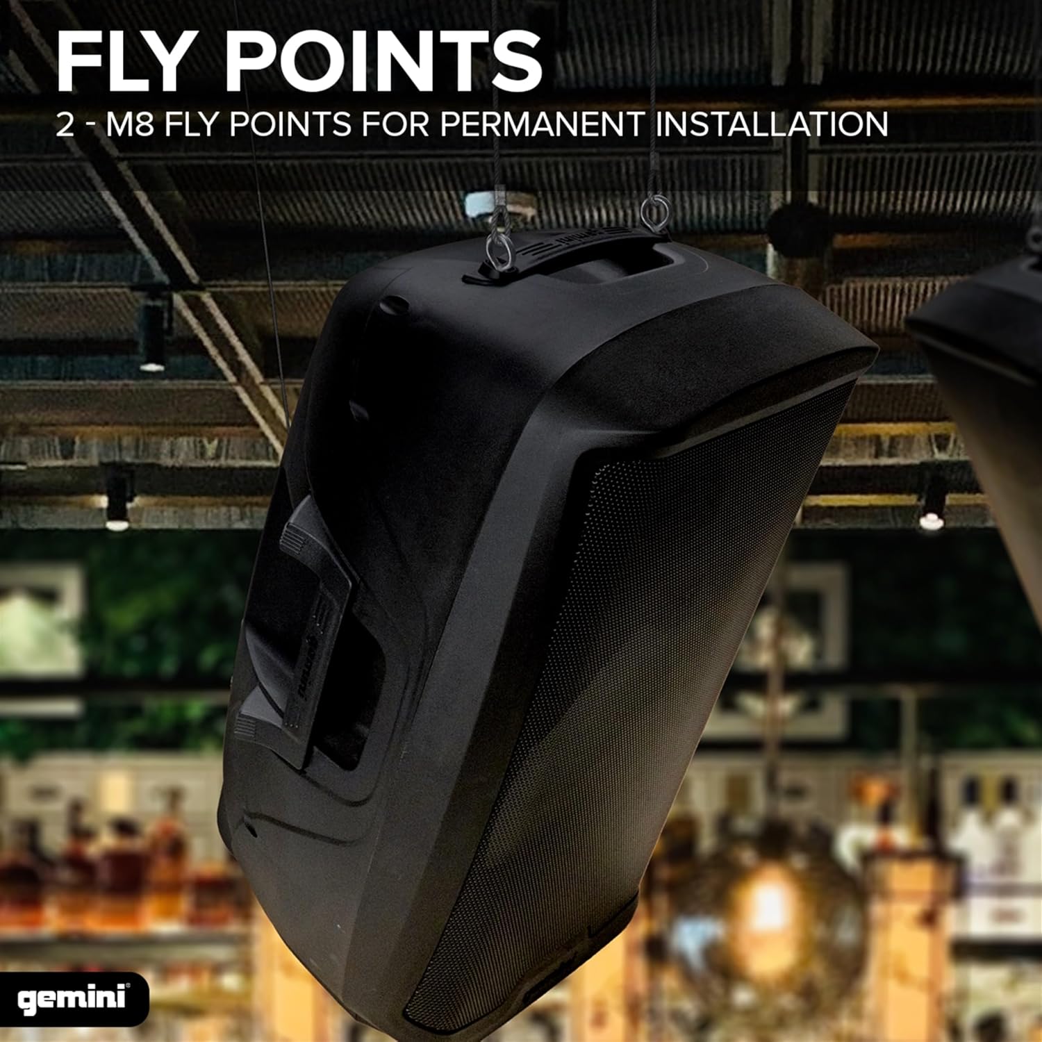 Gemini Sound 15" 2-Way Full-Range PA Loudspeaker, DJ Audio Party Speaker, 2000 Watts - Certified Refurbished