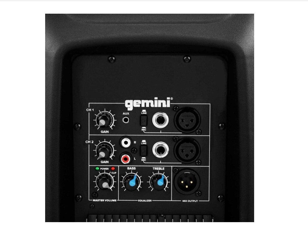 Gemini Sound 15" 2-Way Full-Range PA Loudspeaker, DJ Audio Party Speaker, 2000 Watts - Certified Refurbished