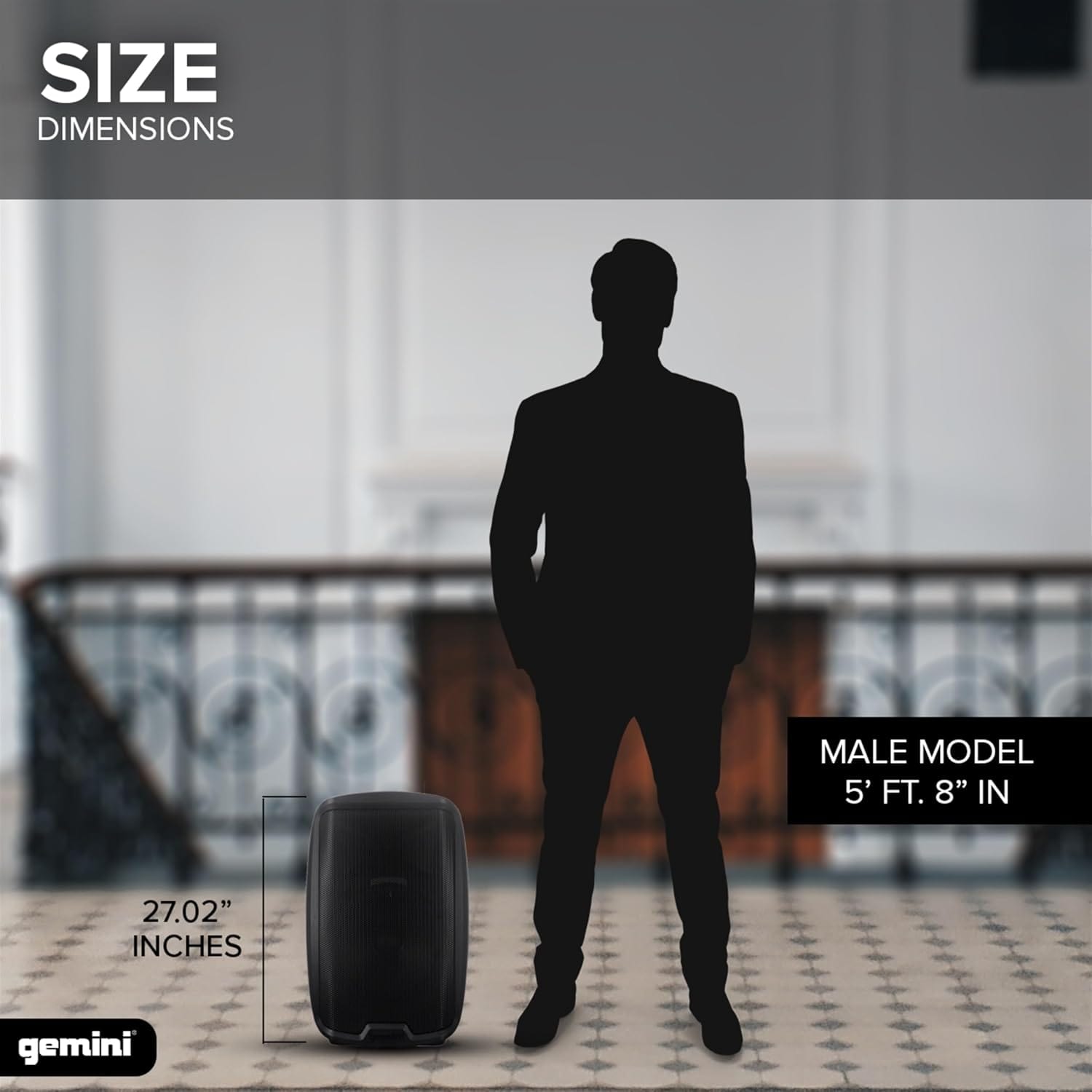 Gemini Sound 15" 2-Way Full-Range PA Loudspeaker, DJ Audio Party Speaker, 2000 Watts - Certified Refurbished