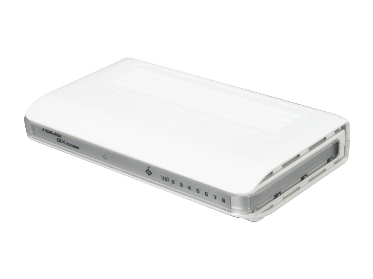 ASUS GX1008B V4 8 port 10/100 Mbps Desktop Unmanaged Ethernet Switch - Certified Refurbished