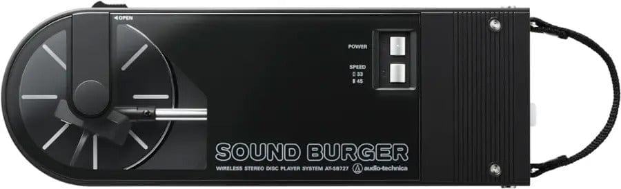 Audio-Technica Sound Burger Portable Bluetooth Turntable, Black