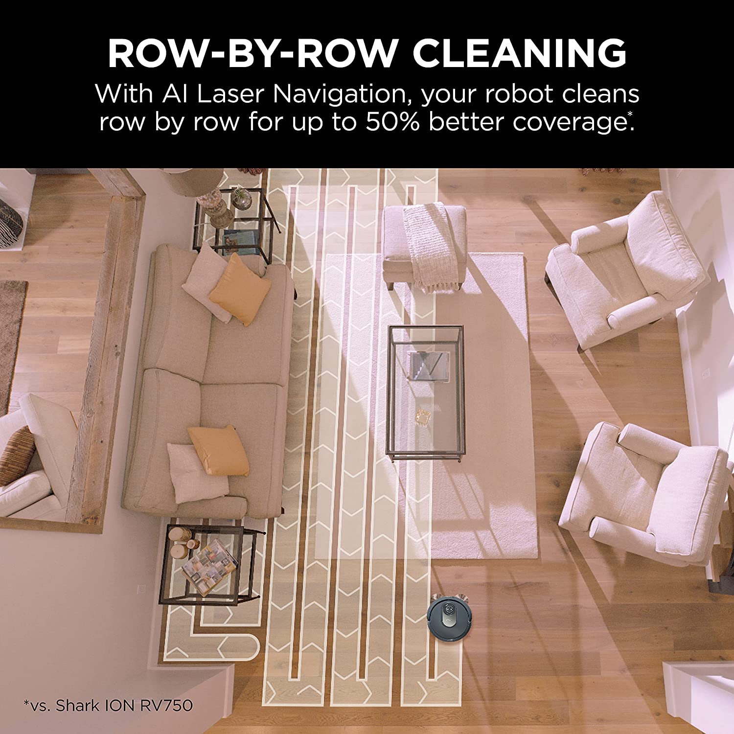 Shark LIDAR Navigation, Self-Cleaning Brushroll, Home Mapping, Perfect for Pet Hair, Works with Alexa, Wi-Fi Connected AI Robot Vacuum, Gray