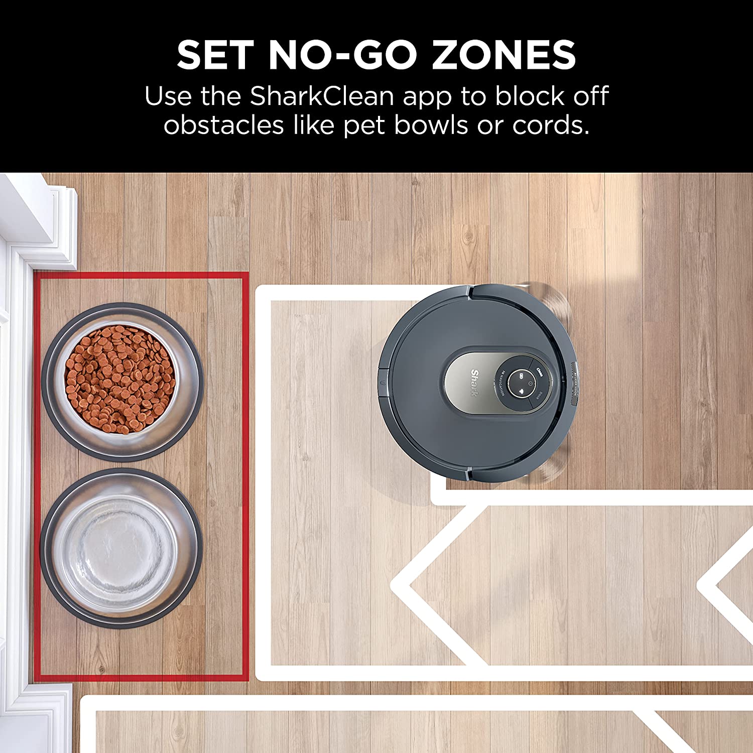 Shark LIDAR Navigation, Self-Cleaning Brushroll, Home Mapping, Perfect for Pet Hair, Works with Alexa, Wi-Fi Connected AI Robot Vacuum, Gray