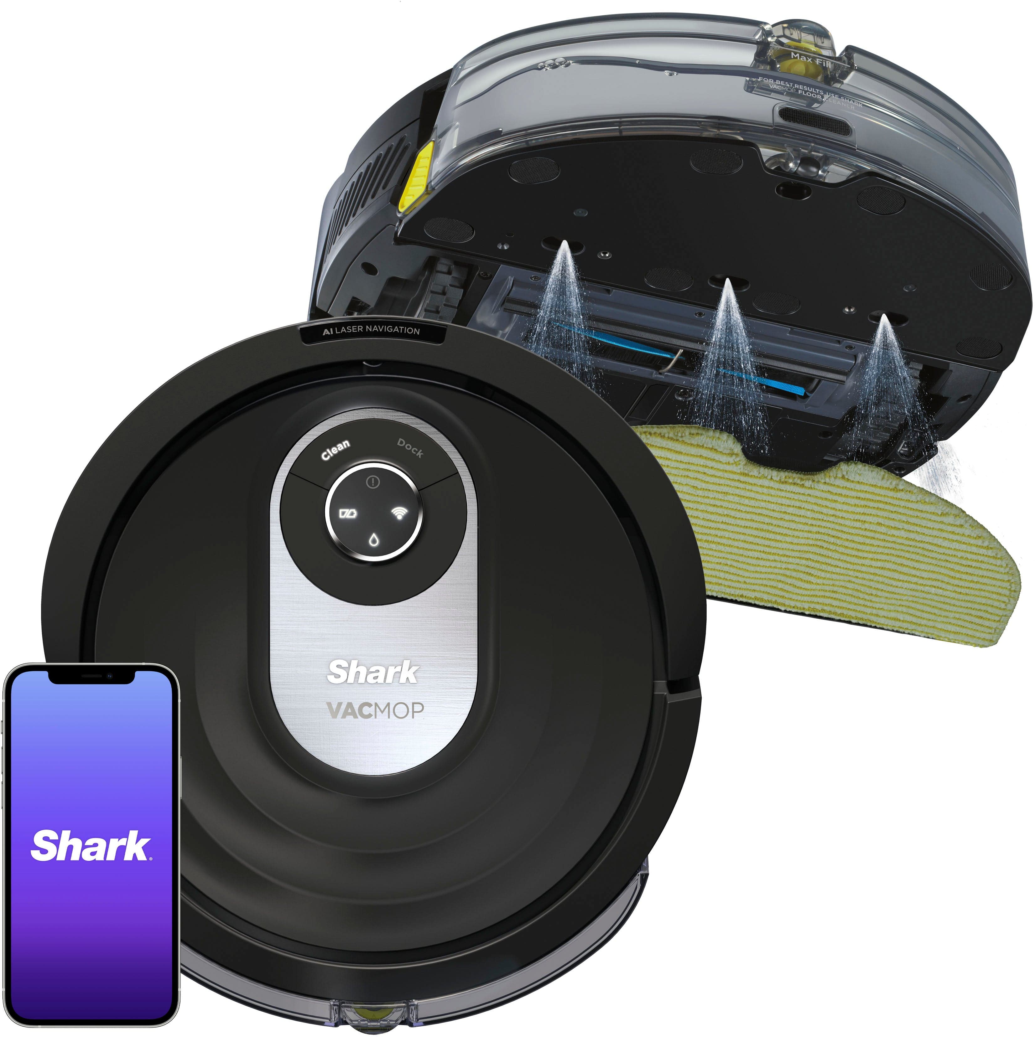 Shark 2-in-1 Robot Vacuum and Mop with Self-Cleaning Brushroll, Smart Tech
