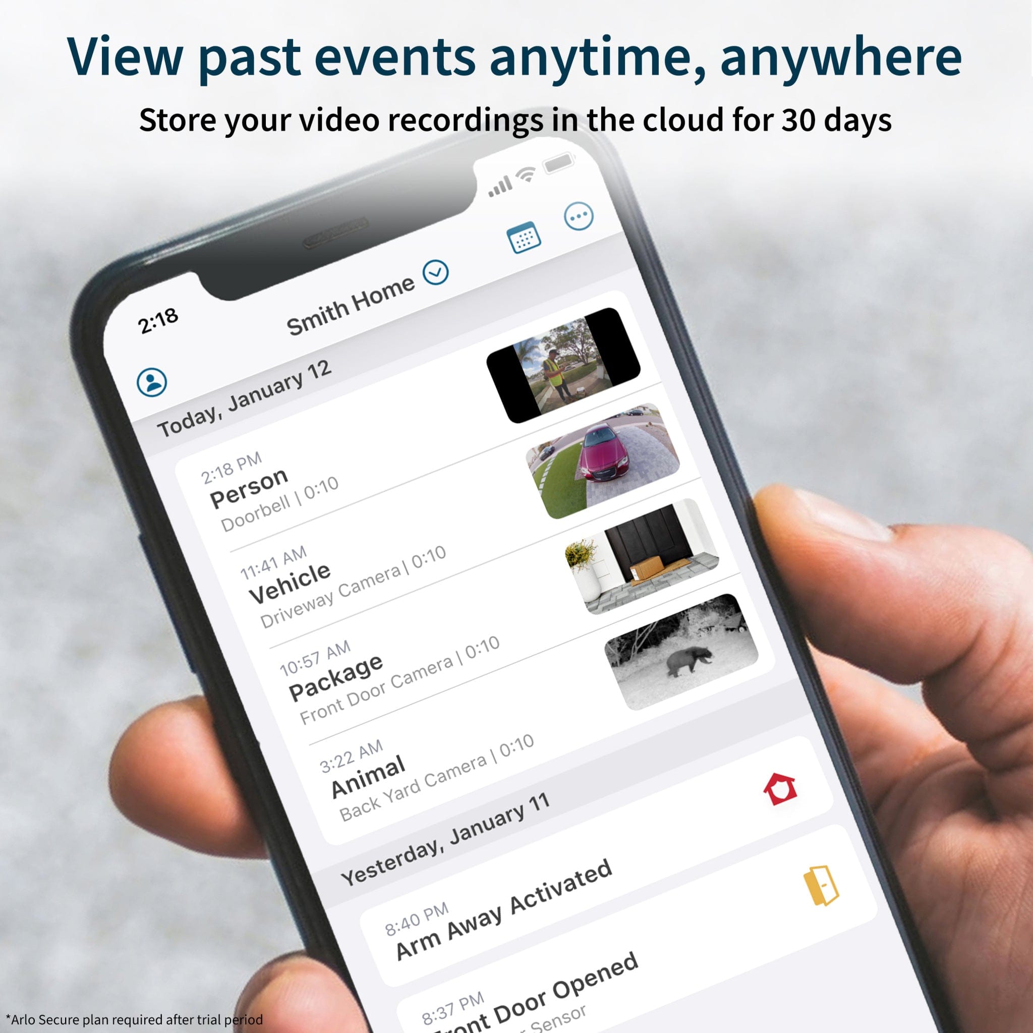 Arlo Essential Wireless Smart Video Doorbell Black - Certified Refurbished