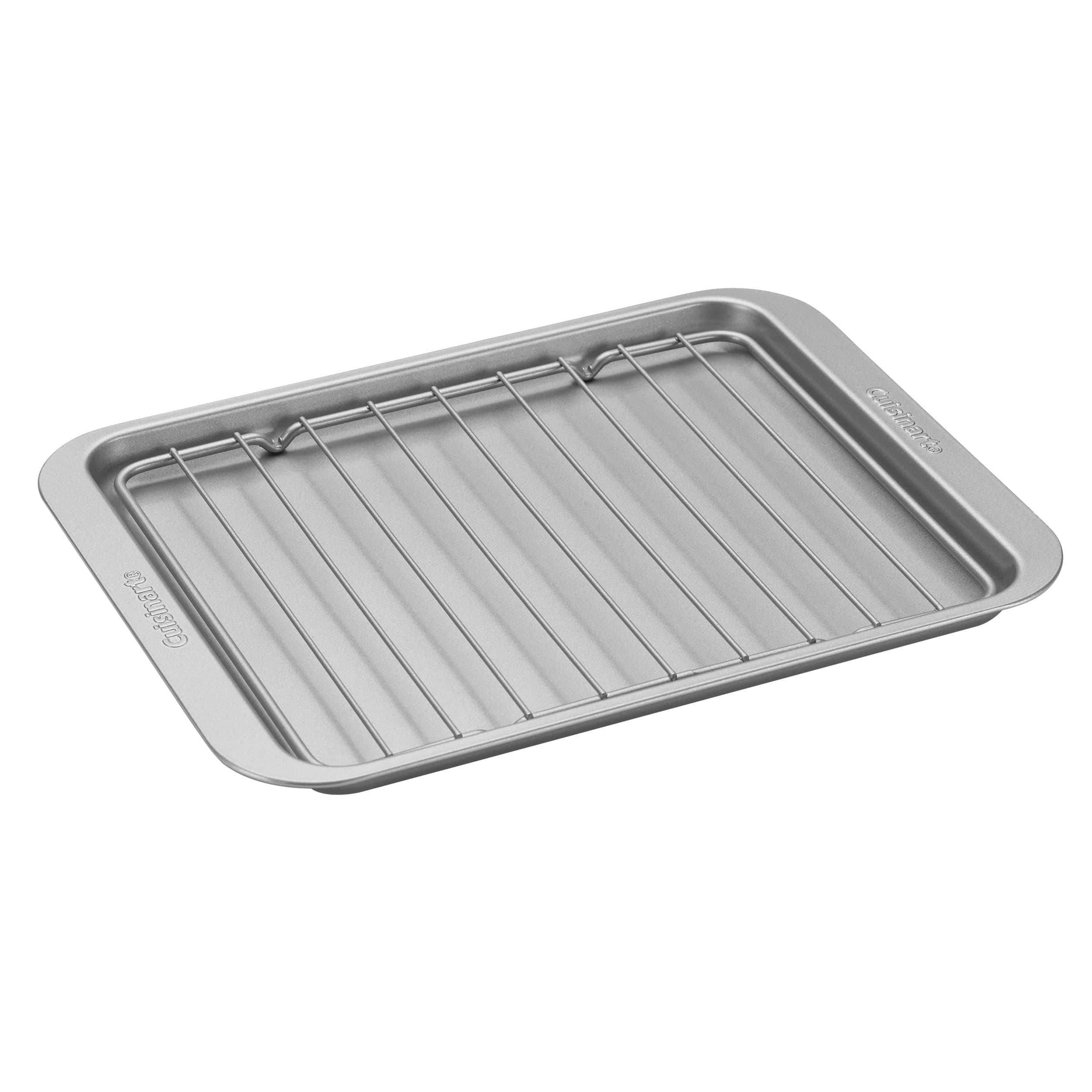 Cuisinart Toaster Oven Broiling Pan with Rack, Silver