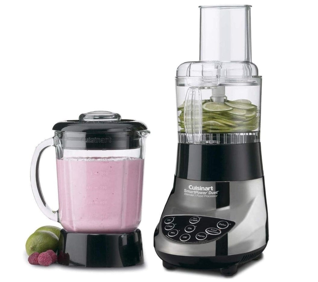 Cuisinart 3 Cup Smart Power Duet Blender/Food Processor, Brushed Chrome - Certified Refurbished