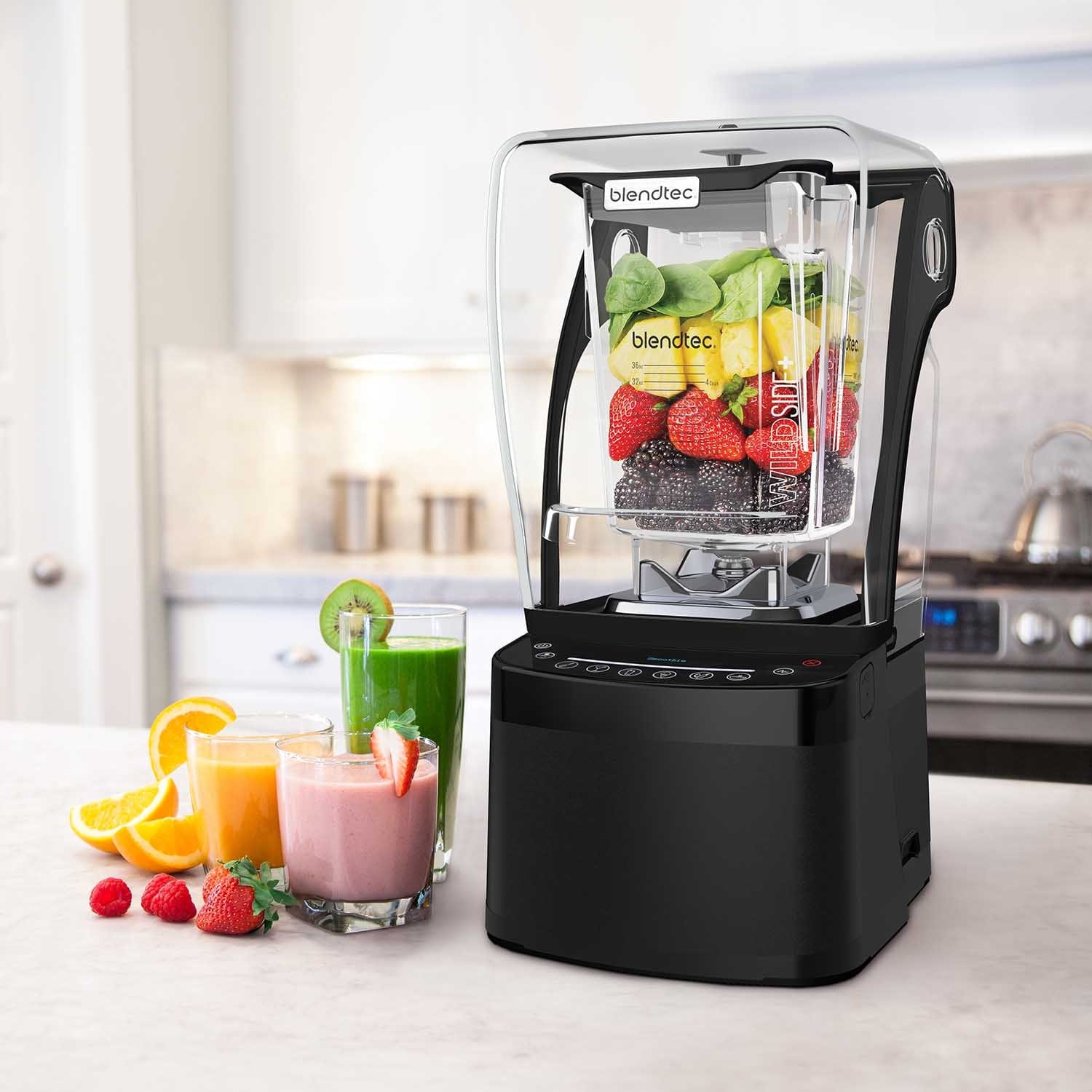 Blendtec Professional 800 Stealth WildSide+ Blender, Black - Certified Refurbished