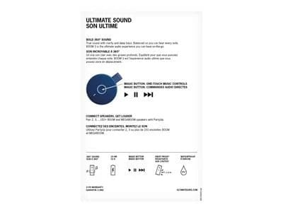 Logitech UE BOOM 3 Wireless Bluetooth Speaker Lagoon Blue - Refurbished