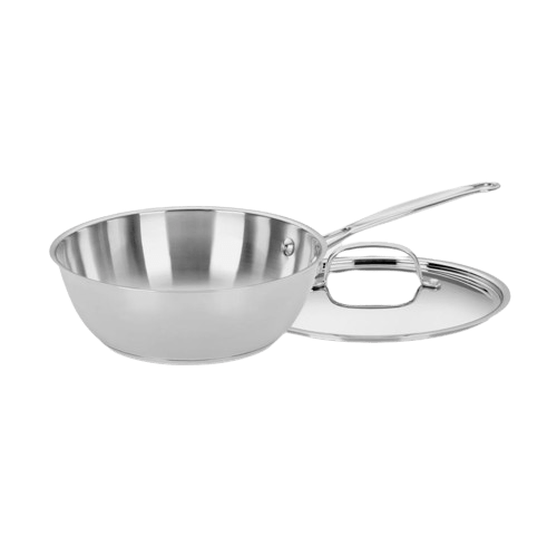 Cuisinart Chef's Classic™ Stainless 3 Quart Chef's Pan with Cover, Silver