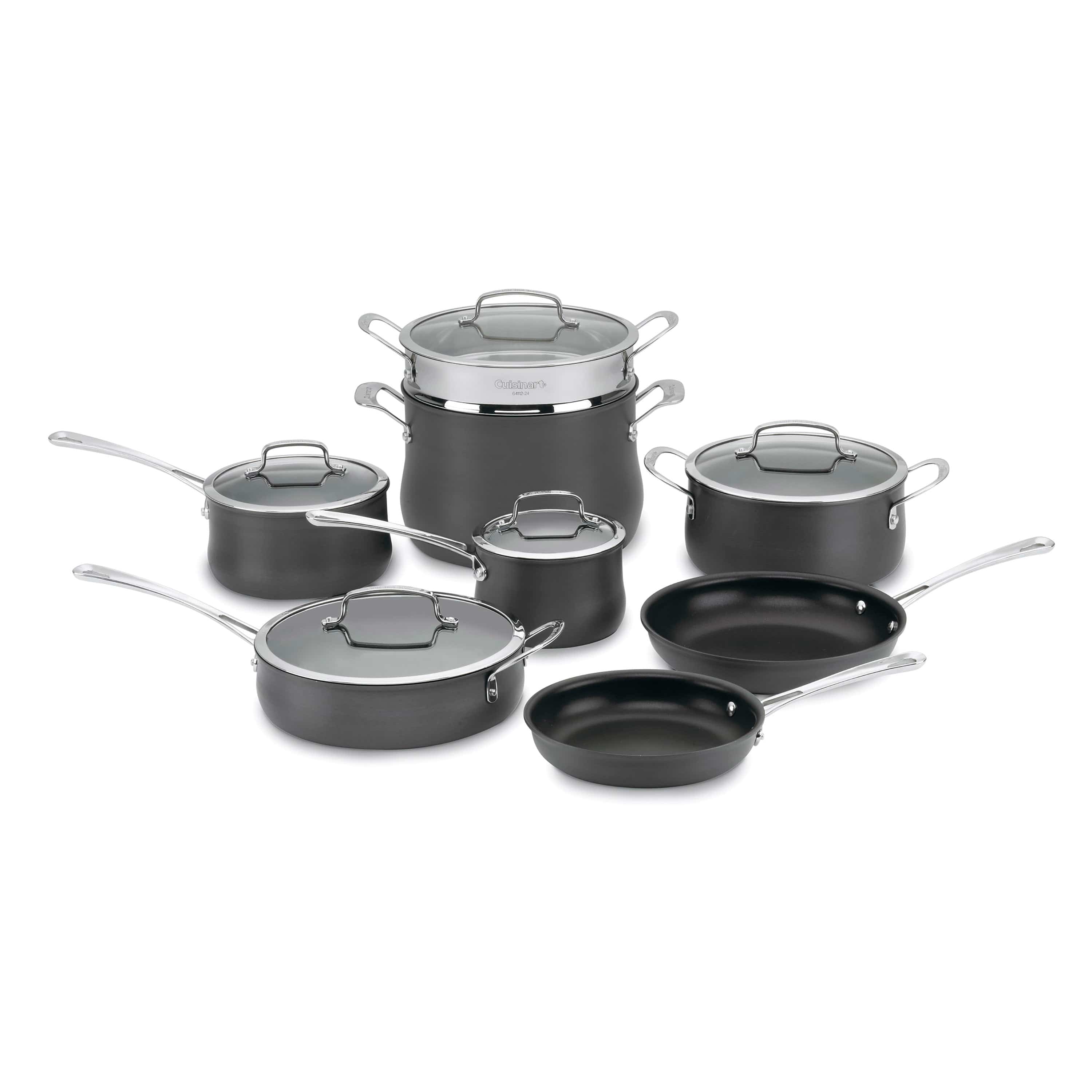 Cuisinart 13 Piece Contour Hard Anodized Set, Black