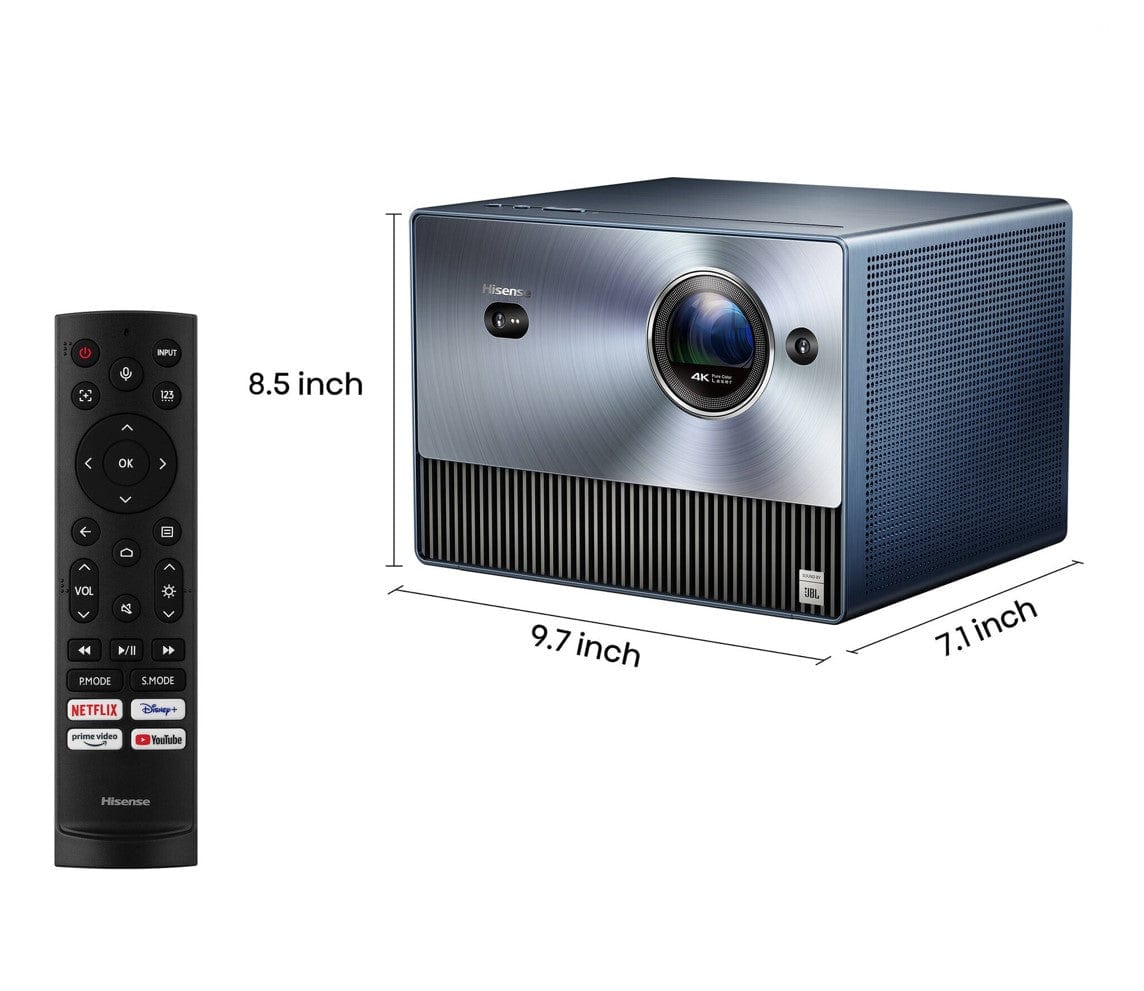 Hisense C1 Trichroma Laser 1600 Lumen Mini Projector with JBL Dolby Atmos Audio - Certified Refurbished