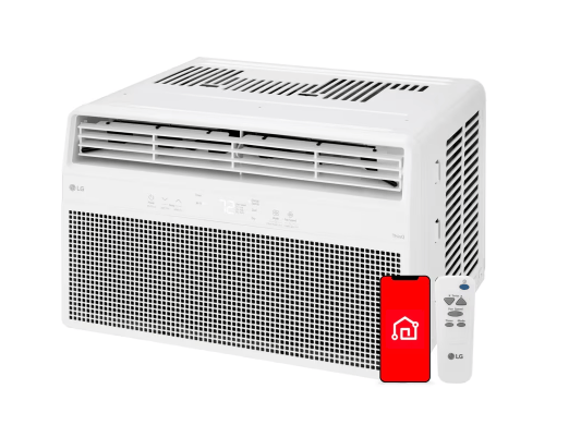 LG 10000 BTU 115V Window Air Conditioner, White