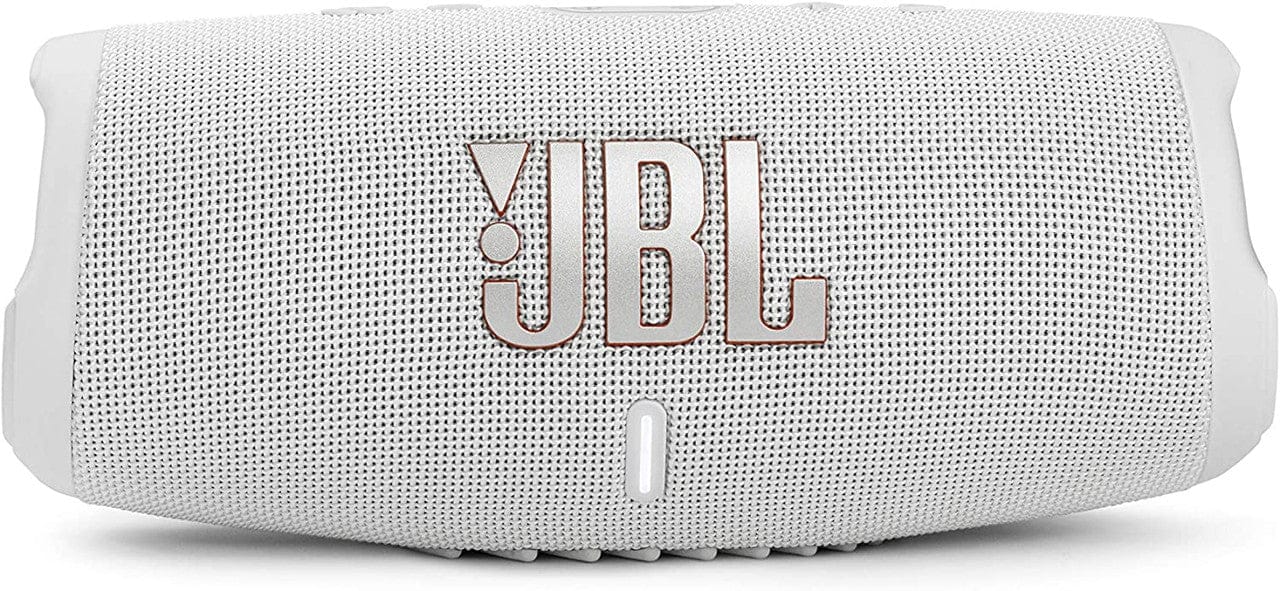 JBL Charge 5 Portable Waterproof Bluetooth Wireless Speaker, White - Certified Refurbished