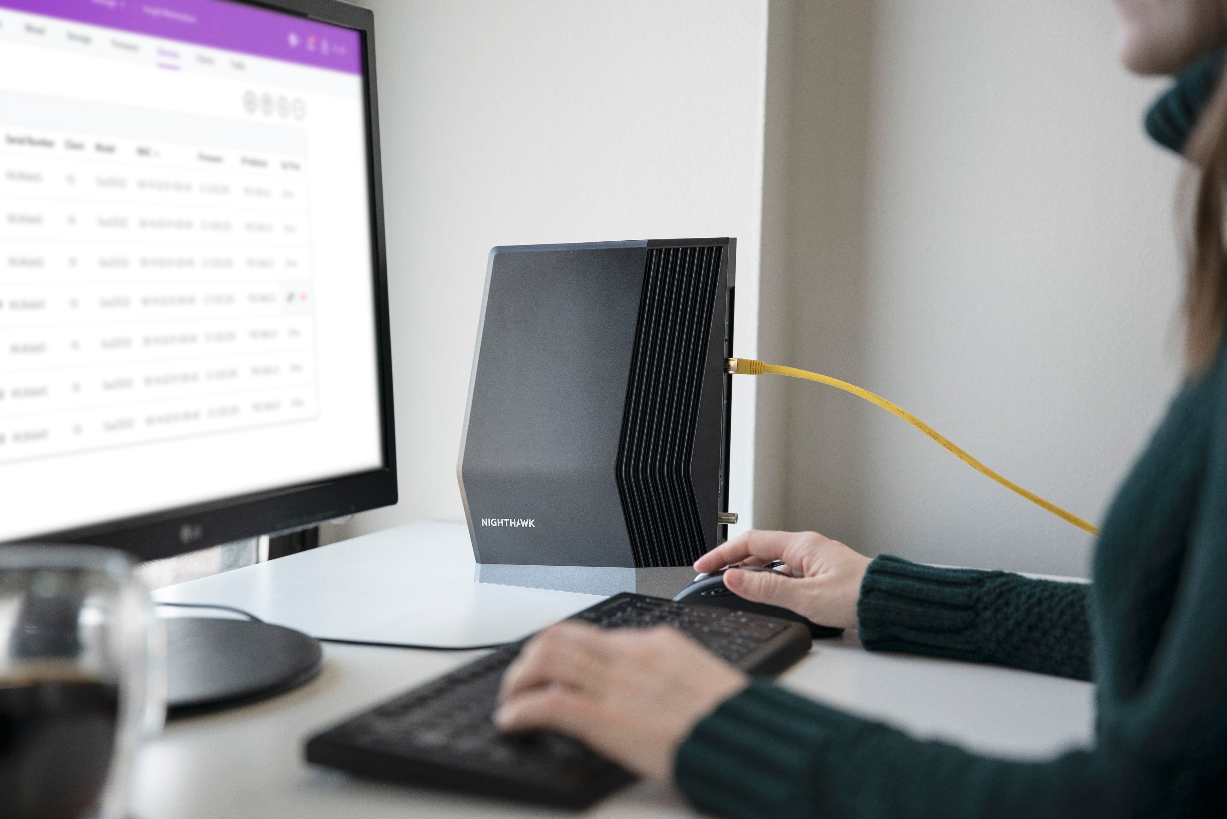 Netgear Nighthawk CAX80 AX8 8-Stream DOCSIS 3.1 Cable Modem Router, WiFi 6, Up to 6Gbps Speed, Black