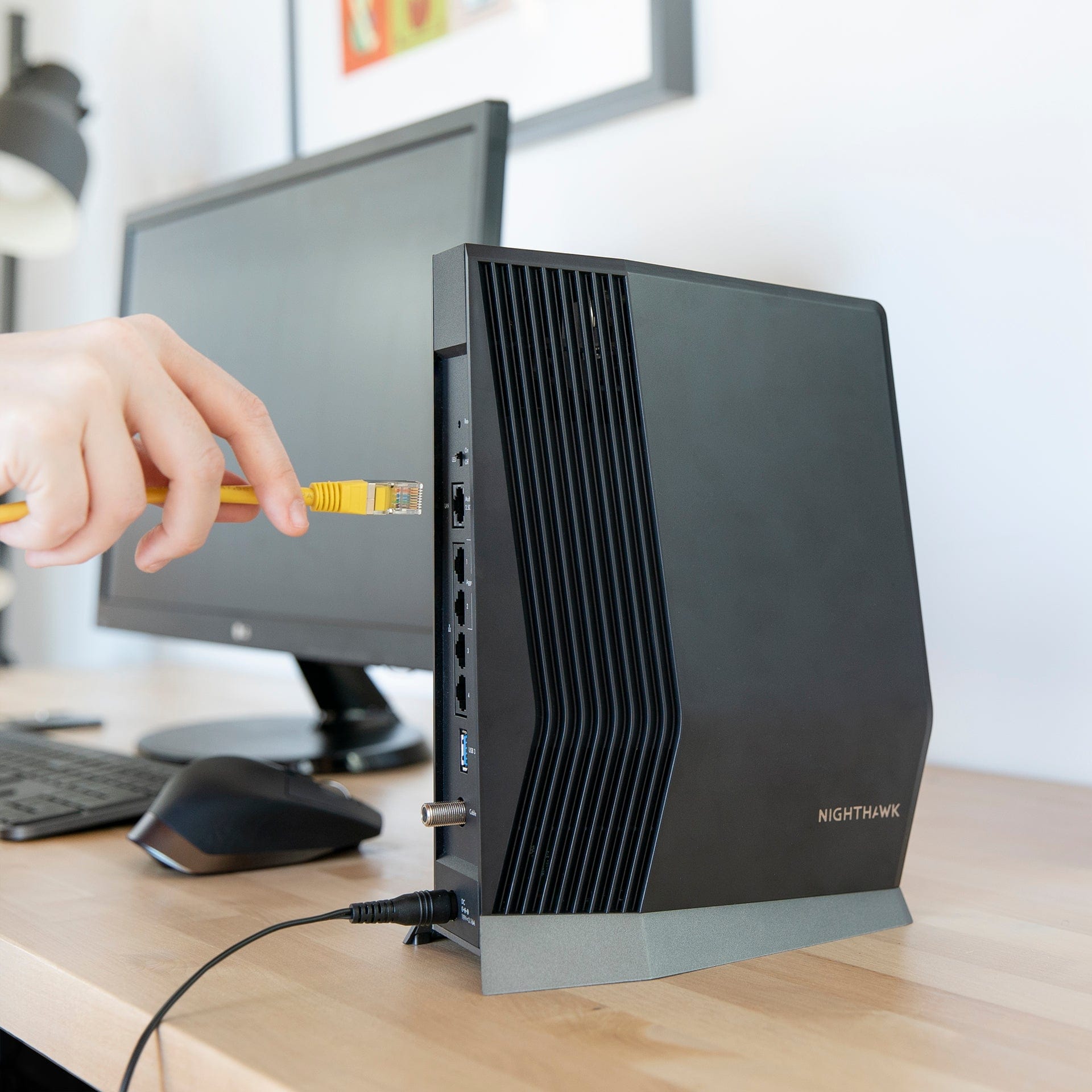 Netgear Nighthawk CAX80 AX8 8-Stream DOCSIS 3.1 Cable Modem Router, WiFi 6, Up to 6Gbps Speed, Black