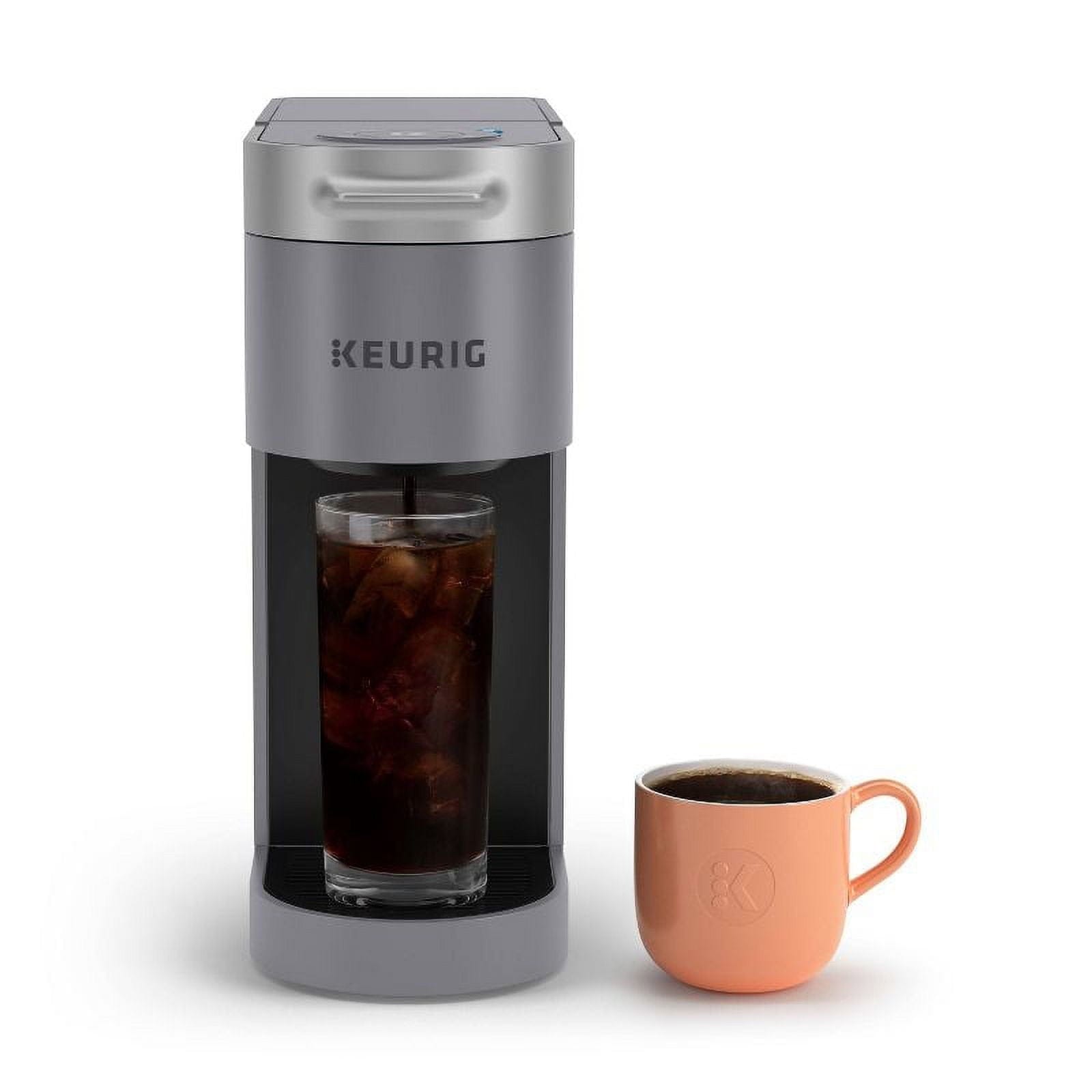 Keurig K-Slim + ICED Single Serve Coffee Maker, Hot & Cold Brewing, 3 Brew Sizes, 46oz Removable Reservoir, Gray - Open Box