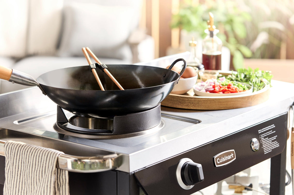 Cuisinart Outdoor Wok Station, Black Stainless