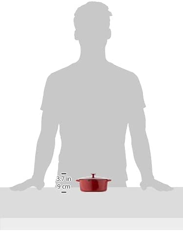 Cuisinart Chef's Classic Enameled Cast Iron 7-Quart Round Covered Casserole, Cardinal Red