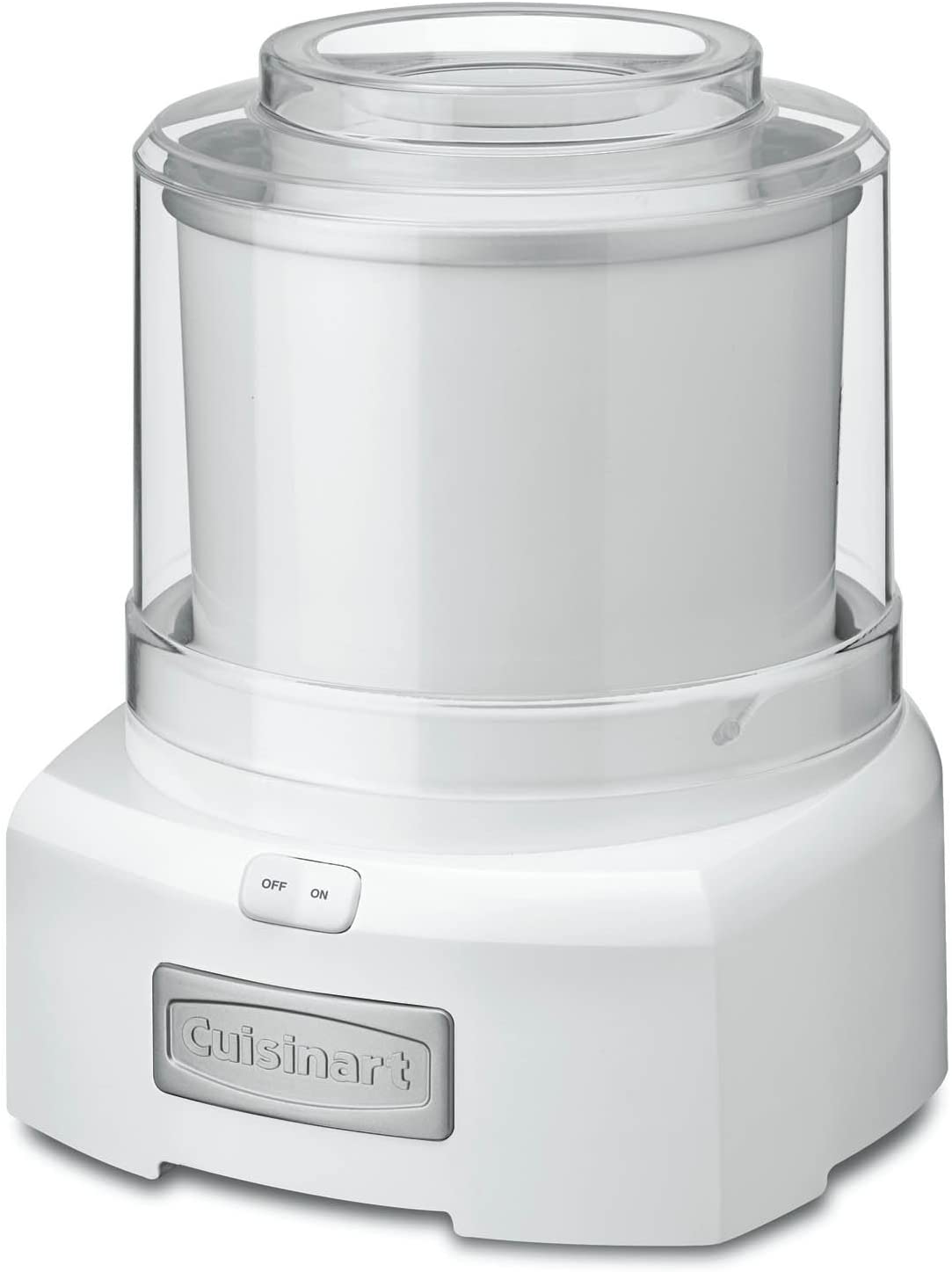 Cuisinart 1.5 Quart Frozen Yogurt, Ice Cream and Sorbet Maker, White - Certified Refurbished