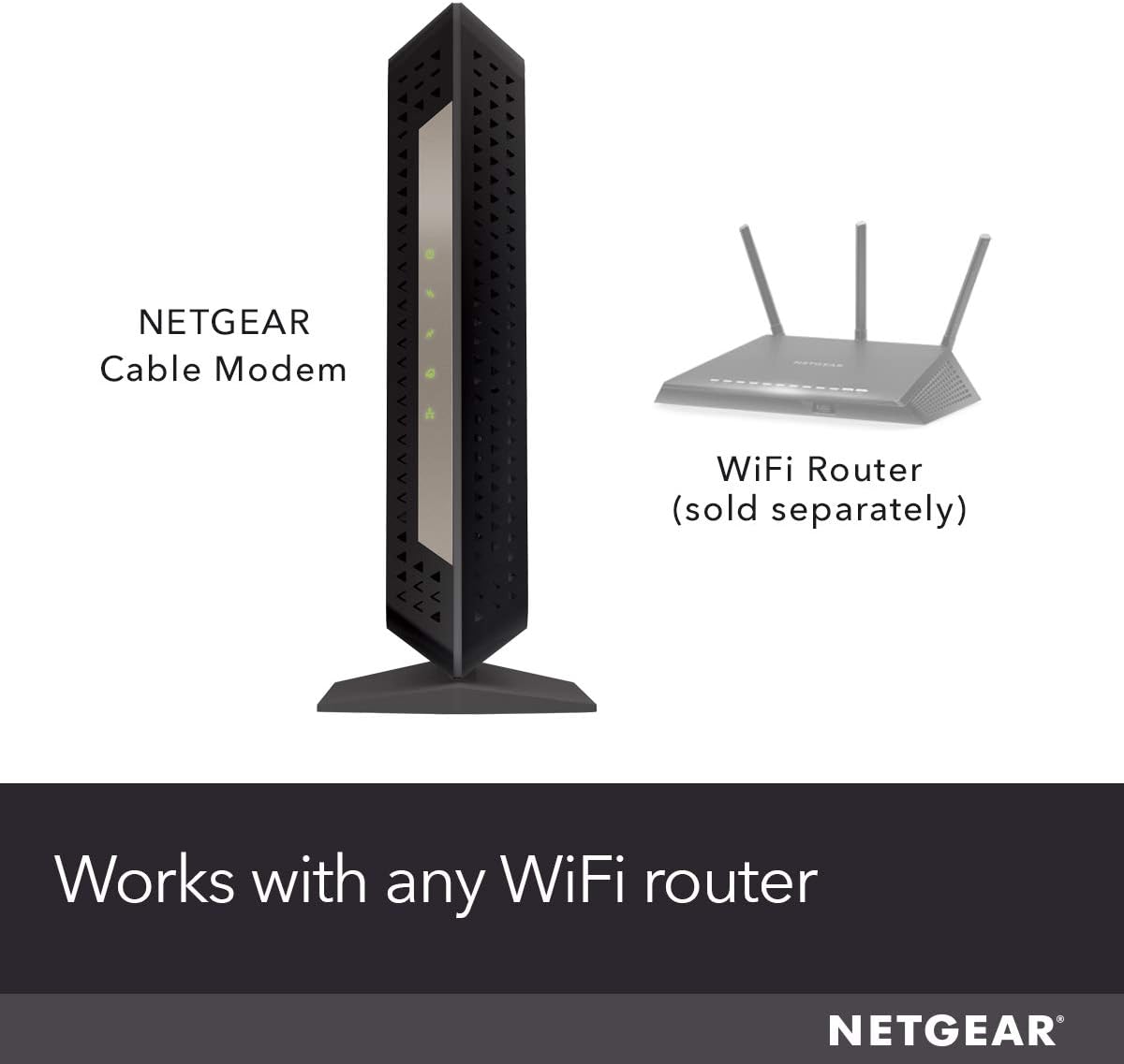 NETGEAR (CM1000-1AZNAS) Cable Modem (32x8) DOCSIS 3.1 | for XFINITY.