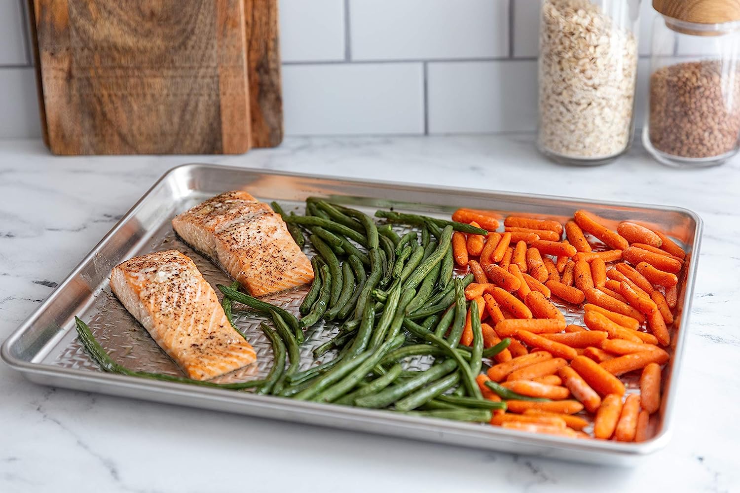 Chicago Metallic 13"x18" Uncoated Textured Aluminum Large Cookie/Baking Sheet, Silver