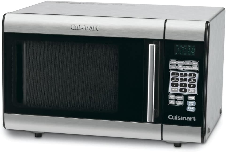 Cuisinart Microwave Oven, 1000 Watt, Turntable, Brushed Chrome - Certified Refurbished