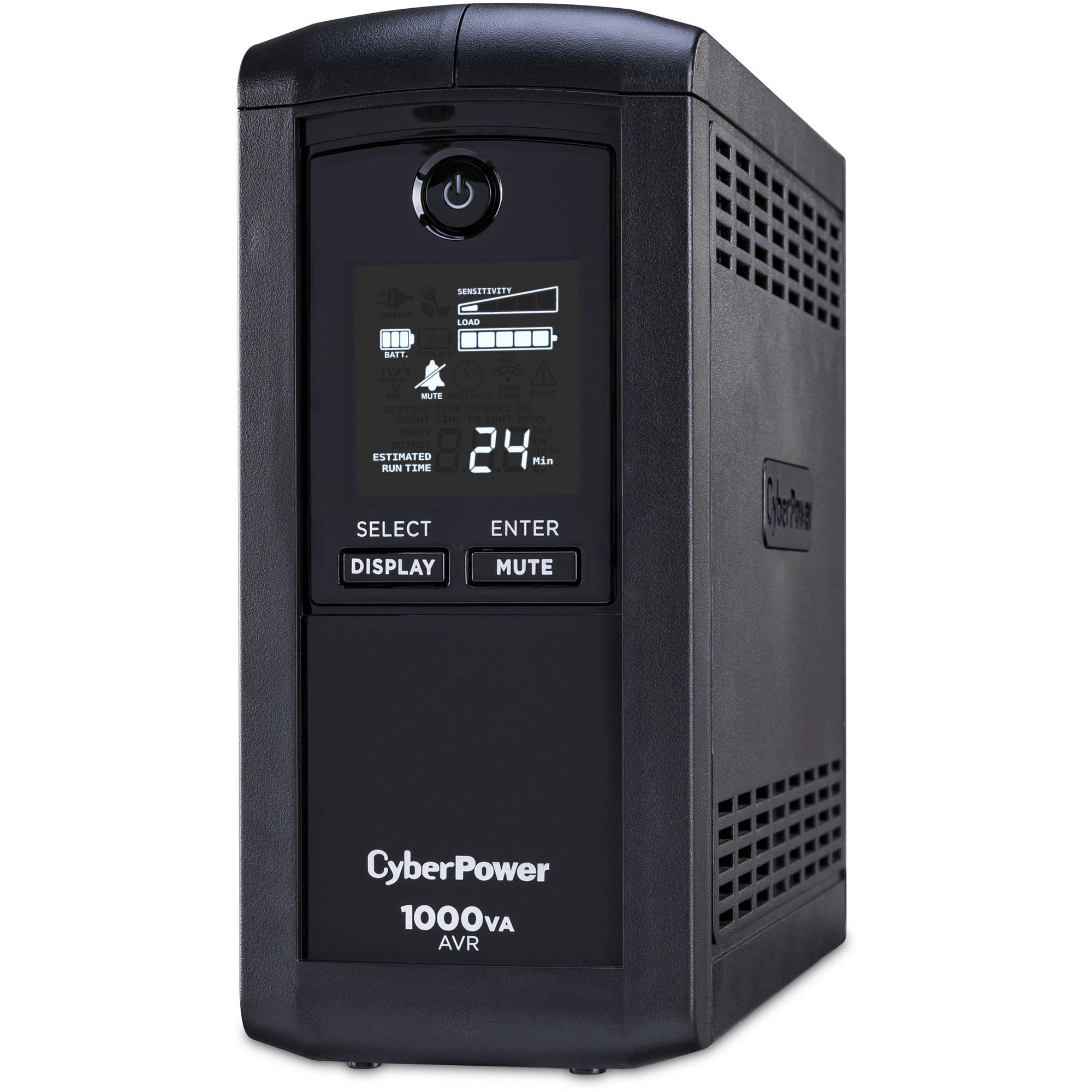 CyberPower 1000VA/600W Intelligent LCD UPS System with AVR and LCD - New Battery Certified Refurbished