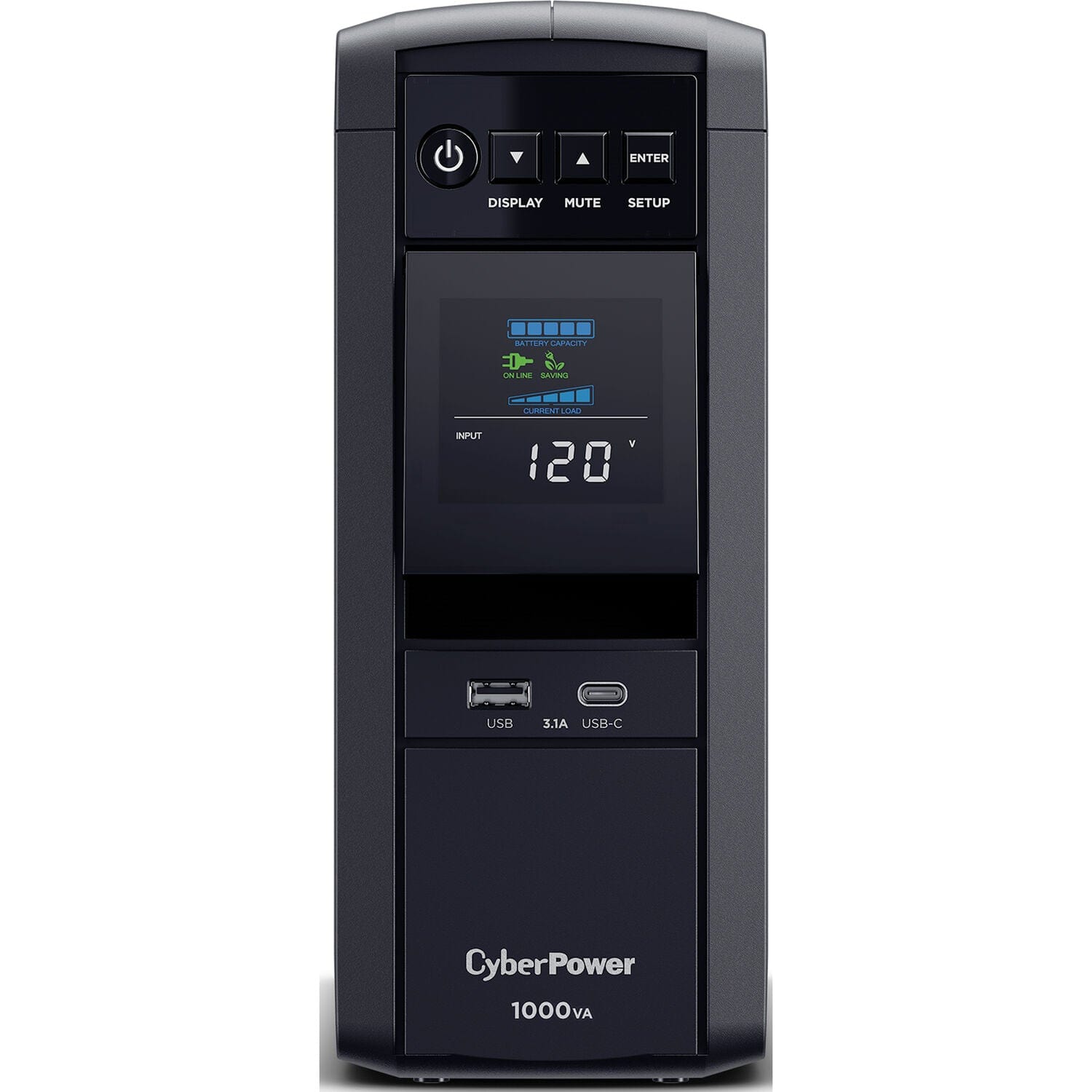 CyberPower PFC 1000VA / 600W Pure Sine Wave UPS System - New Battery Certified Refurbished