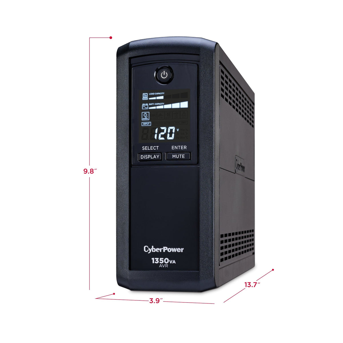 CyberPower CP1350AVRLCD Intelligent LCD UPS System - New Battery Certified Refurbished
