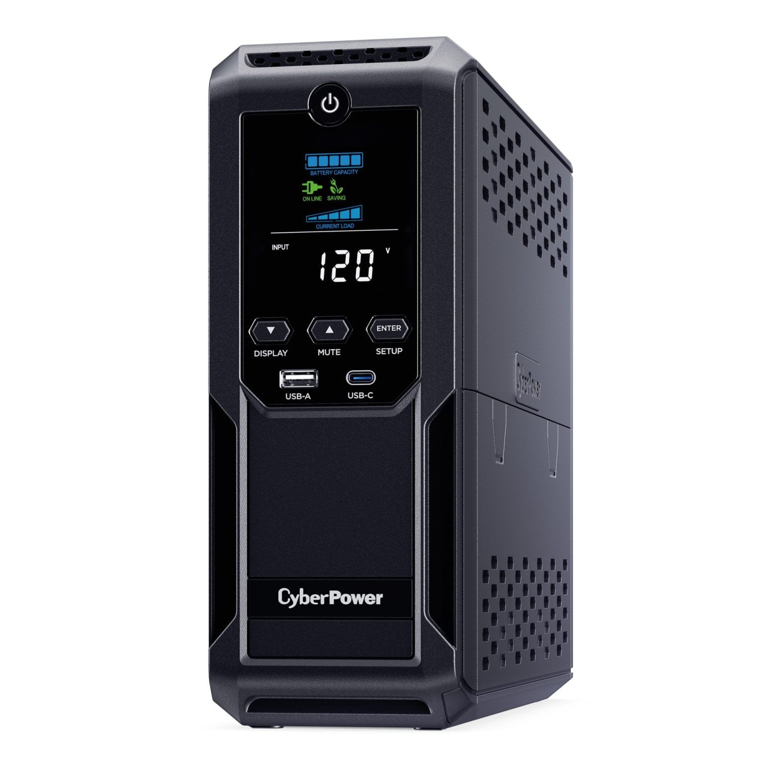 CyberPower Intelligent LCD UPS System, 1350 VA / 815 W, 12 Outlets, Black - Certified Refurbished