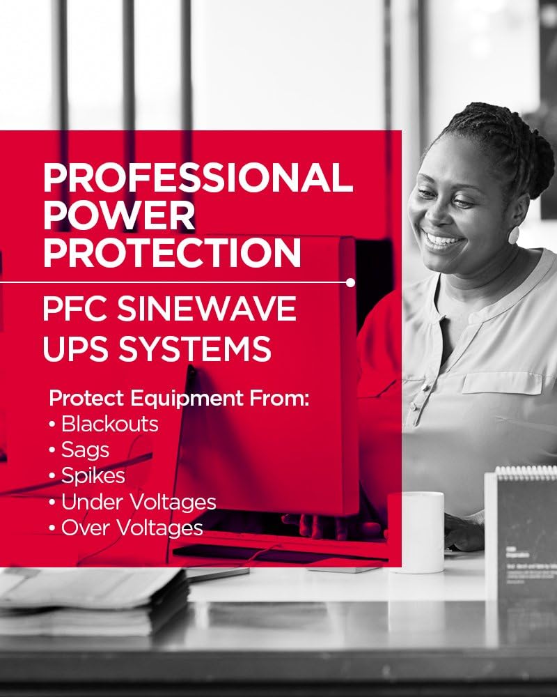 CyberPower 1500 VA / 1000W PFC Sinewave UPS, New Battery - Certified Refurbished