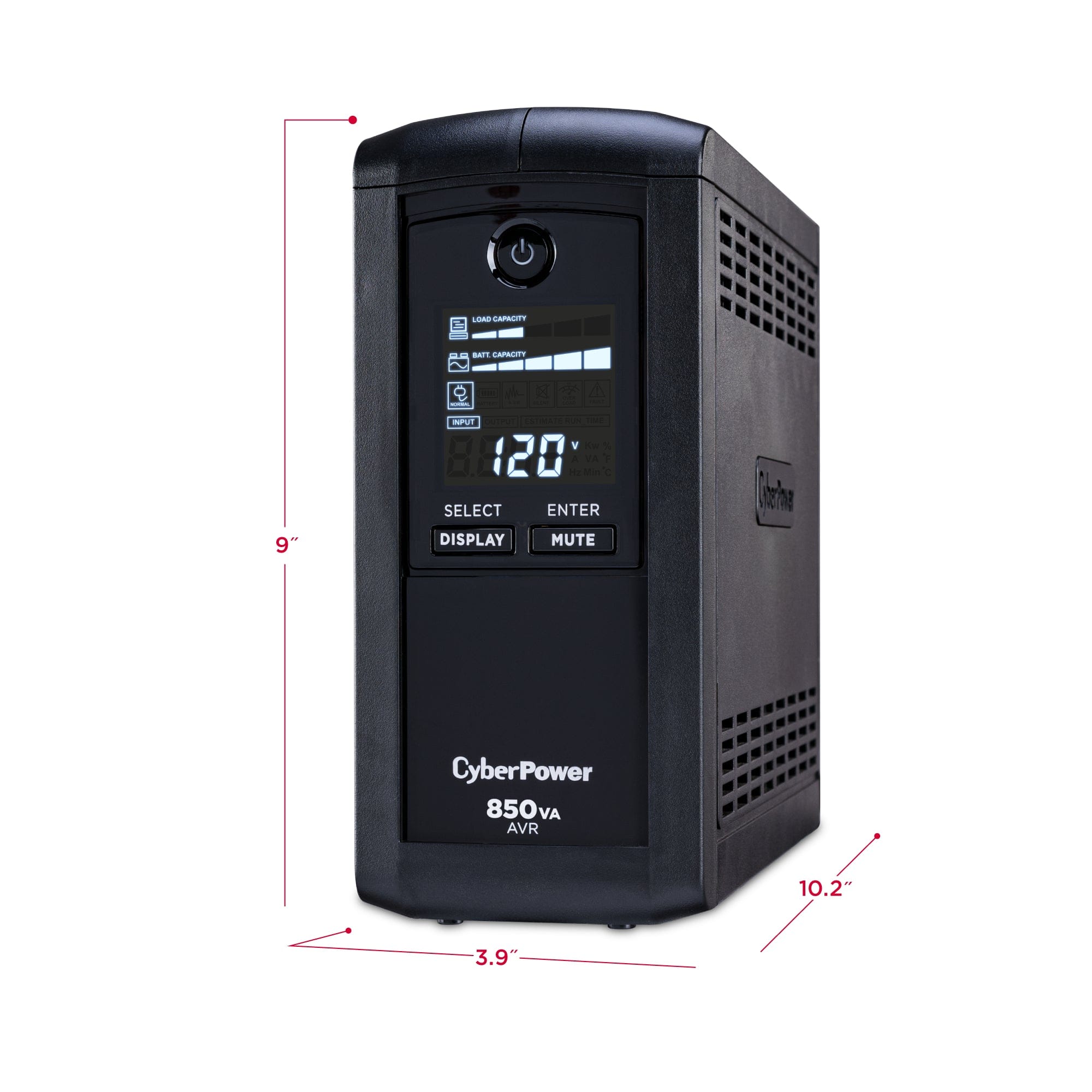 CyberPower 850 VA 510 Watts 9 Outlets UPS - Certified Refurbished