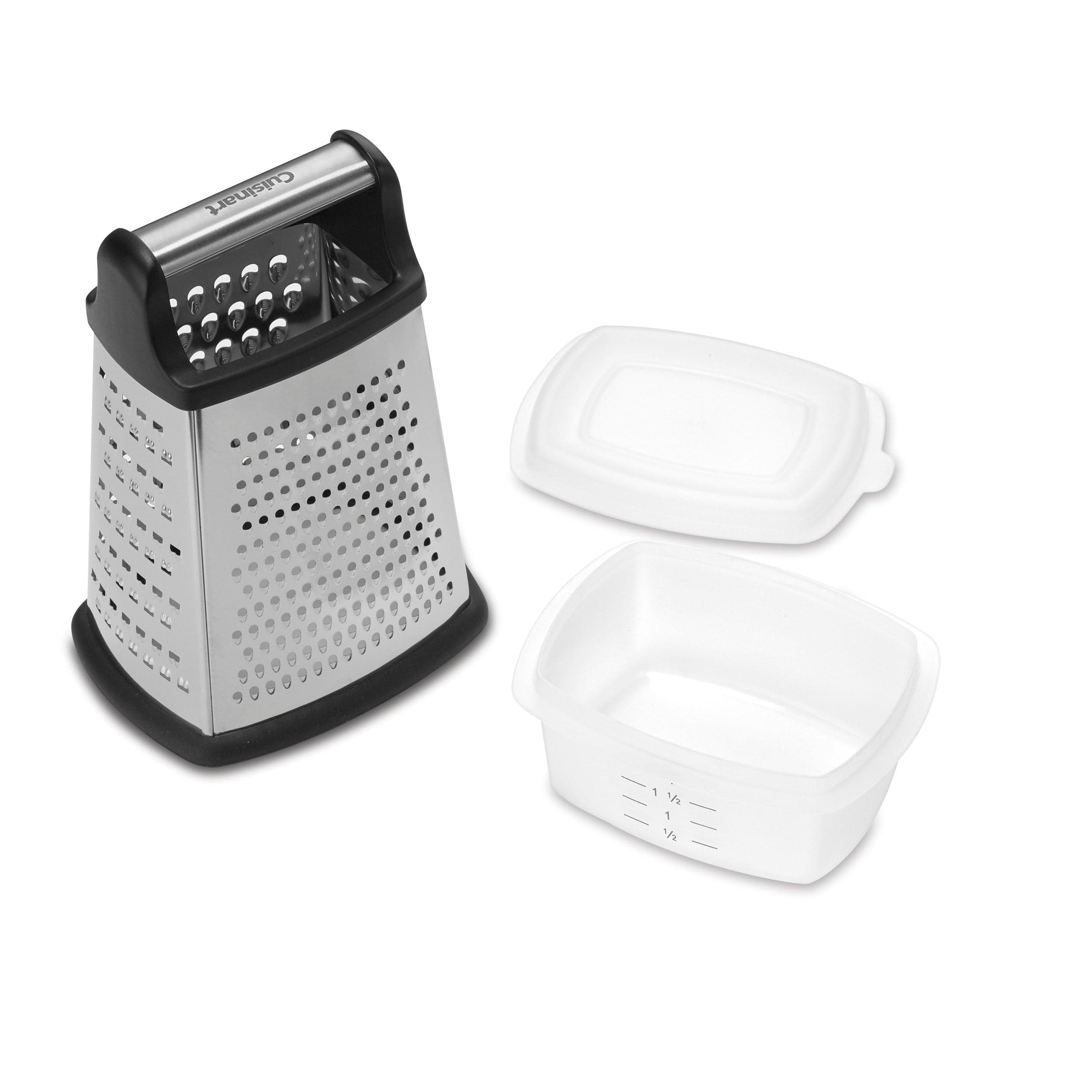 Cuisinart Box Grater with Storage, Black