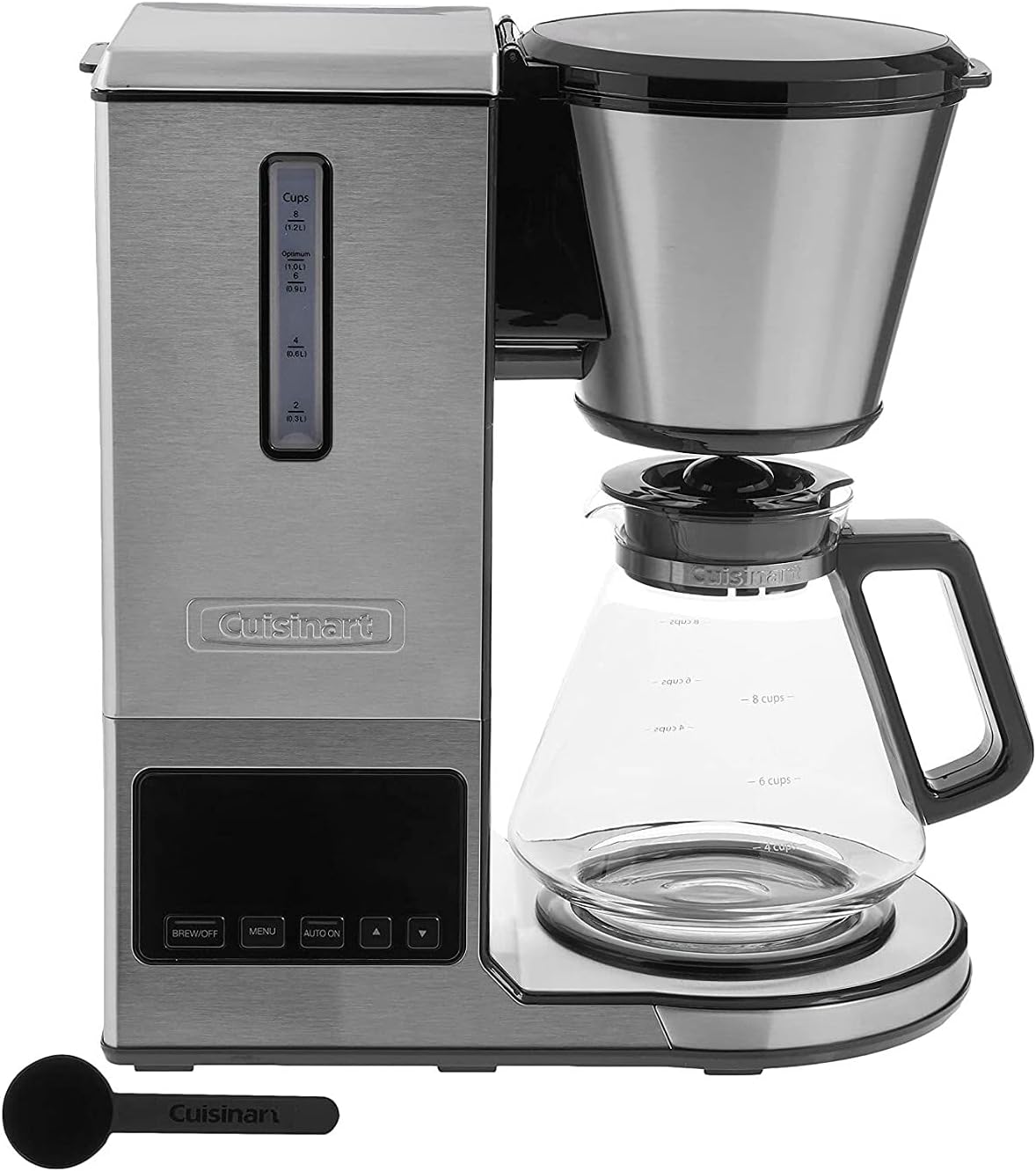 Cuisinart PurePrecision 8-Cup Pour-Over Coffee Brewer with Glass Carafe, Silver - Certified Refurbished