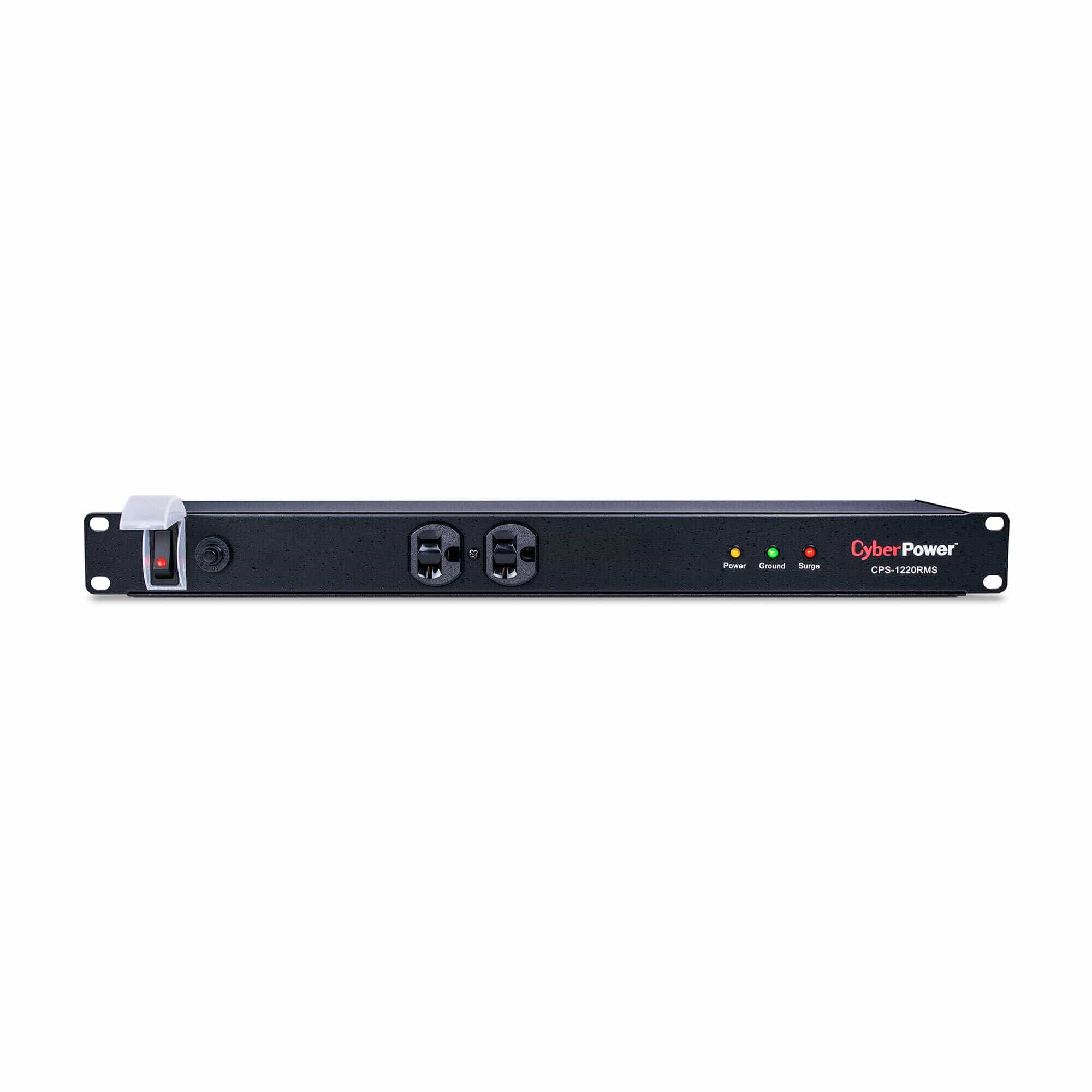 CyberPower Surge Protector, 120V/20A, 12 Outlets, 15 ft Power Cord, 1U Rackmount - Certified Refurbished