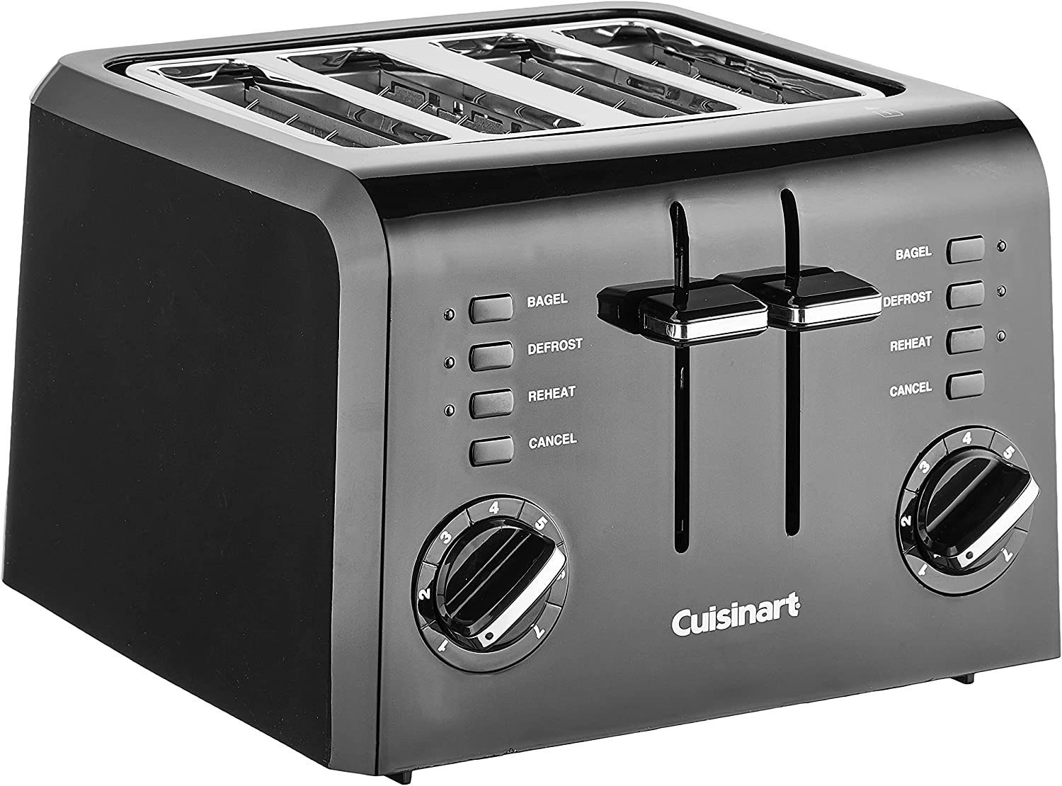 Cuisinart CPT-142BKFR Plastic 4 Slices Toaster Black - Certified Refurbished