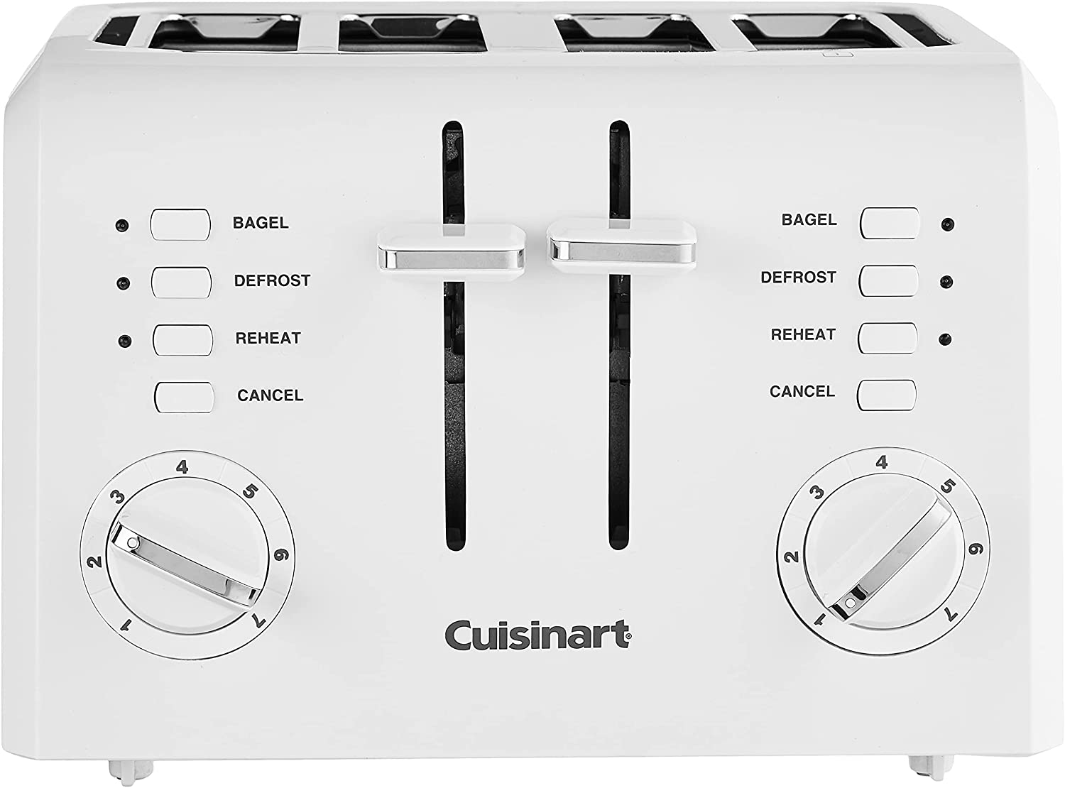 Cuisinart Contemporary Compact 4-Slice Toaster, White - Certified Refurbished