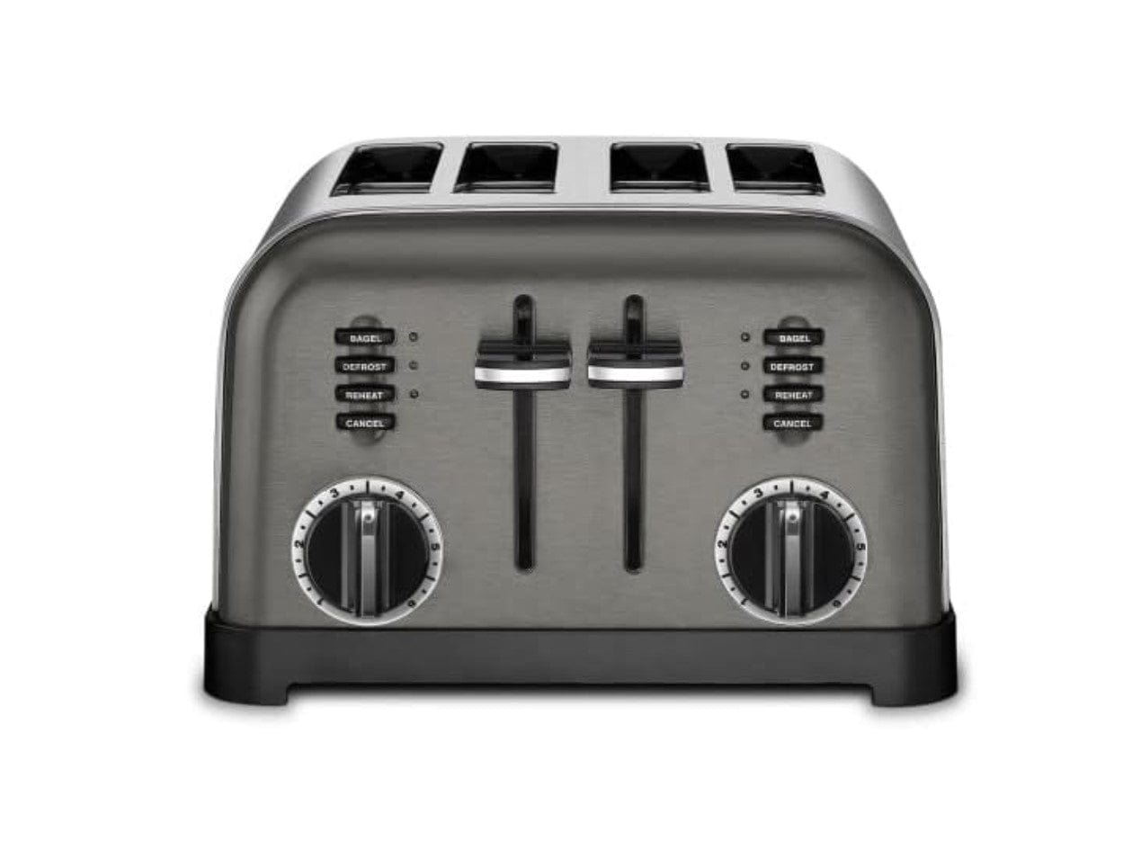 Cuisinart Classic 4-Slice Toaster, Black/Stainless Steel - Certified Refurbished