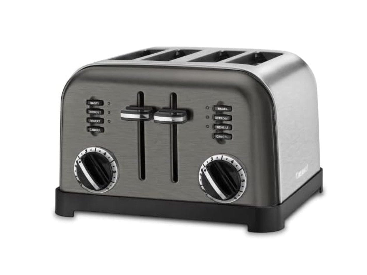 Cuisinart Classic 4-Slice Toaster, Black/Stainless Steel - Certified Refurbished