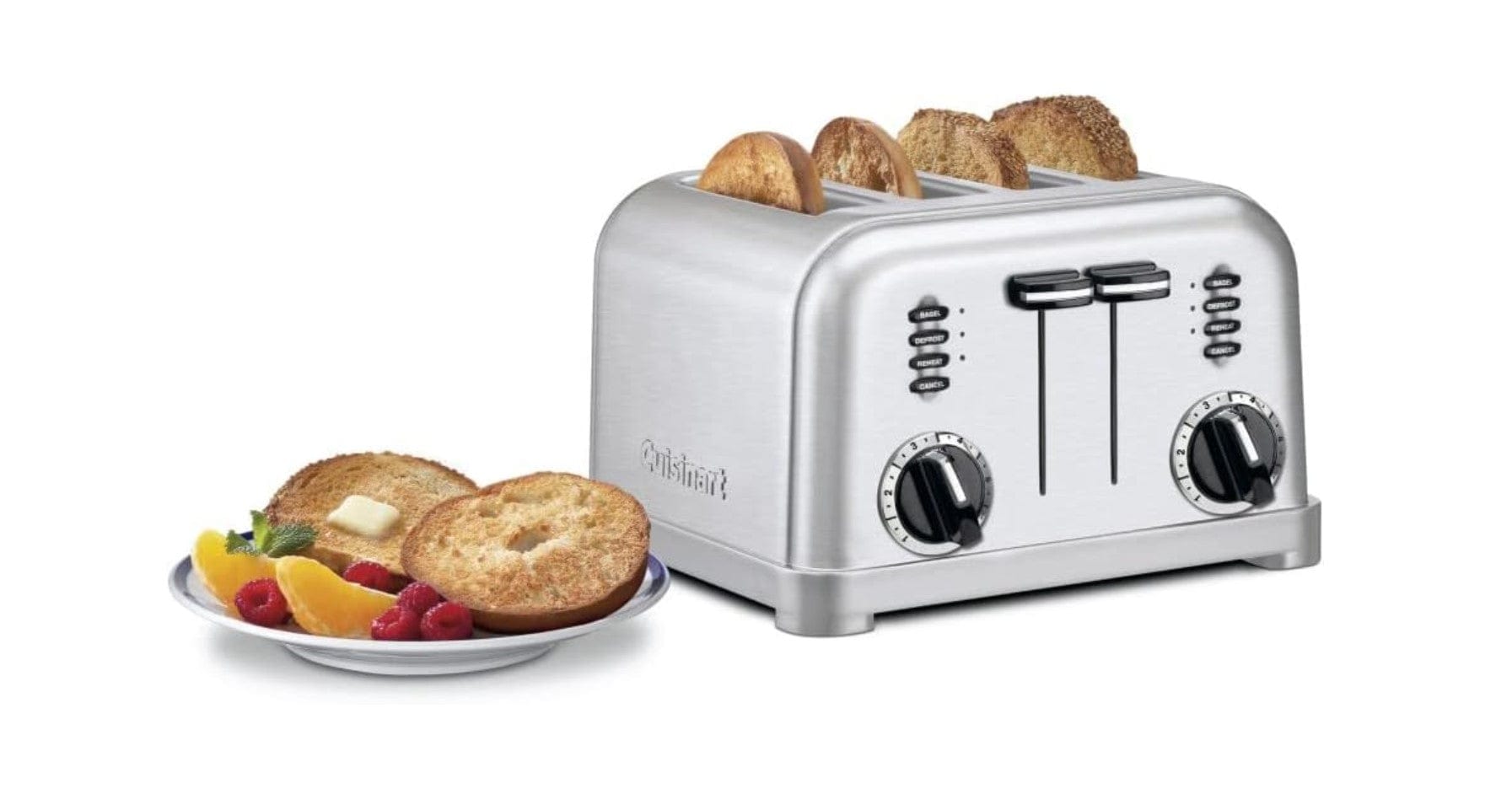 Cuisinart 4-Slice Toaster Oven, Brushed Stainless - Certified Refurbished