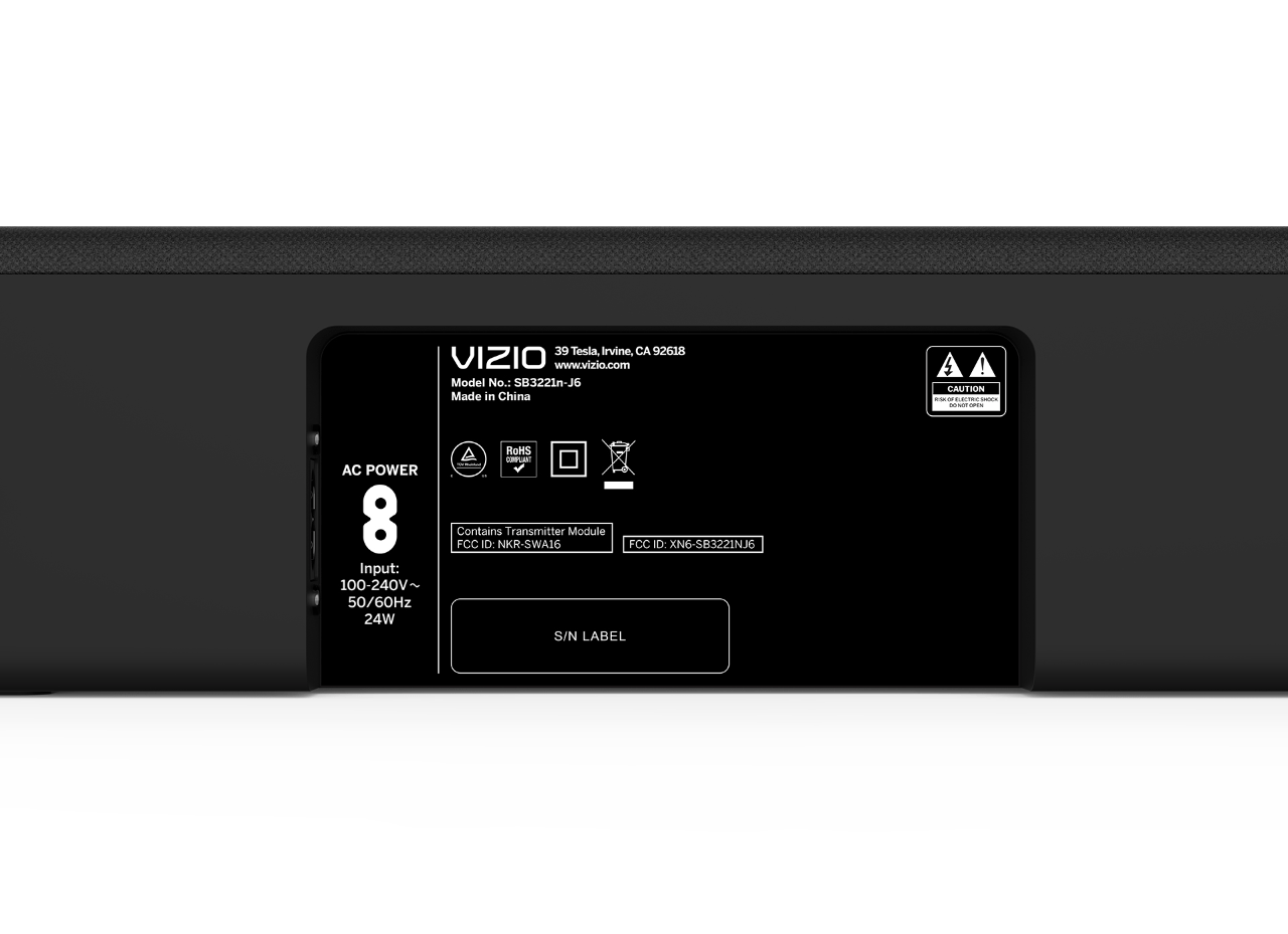 Vizio 32" 2.1 Home Theater Sound Bar with DTS Virtual:X, Wireless Subwoofer, Bluetooth, Voice Assistant Compatible, Black