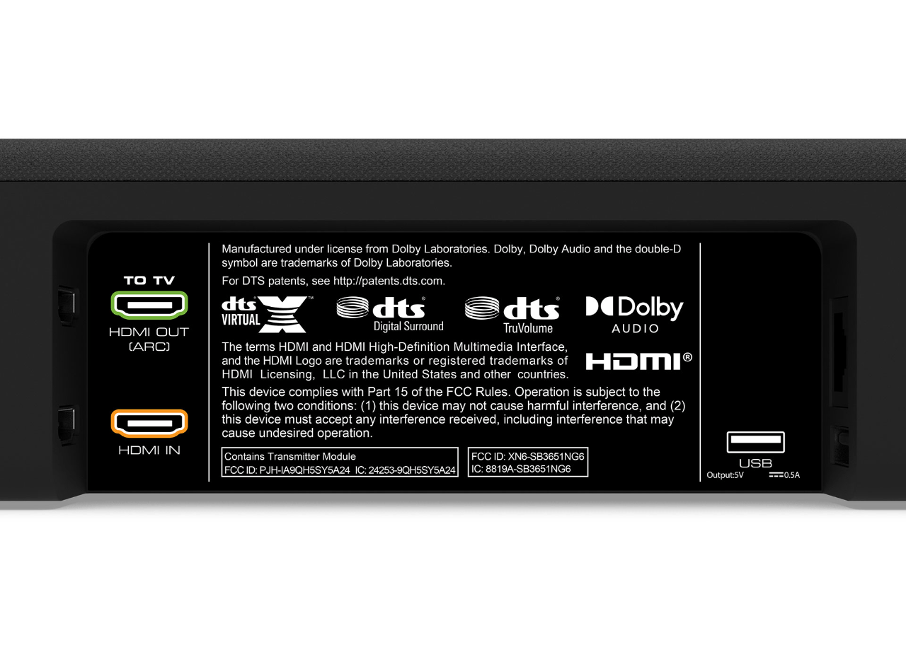 Vizio 36" 5.1 Sound Bar System with DTS Virtual:X, Bluetooth, Black