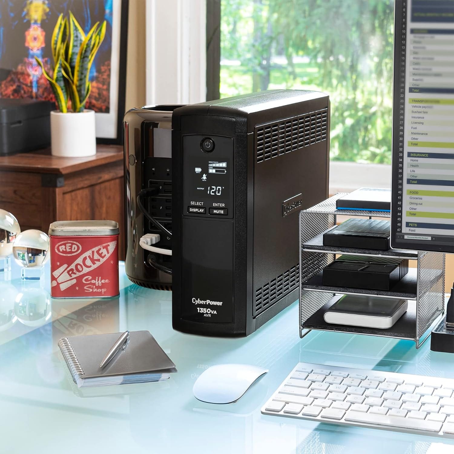 CyberPower CST135UC 1350VA/810Watts Simulated Sine Wave Mini-Tower UPS System - Certified Refurbished