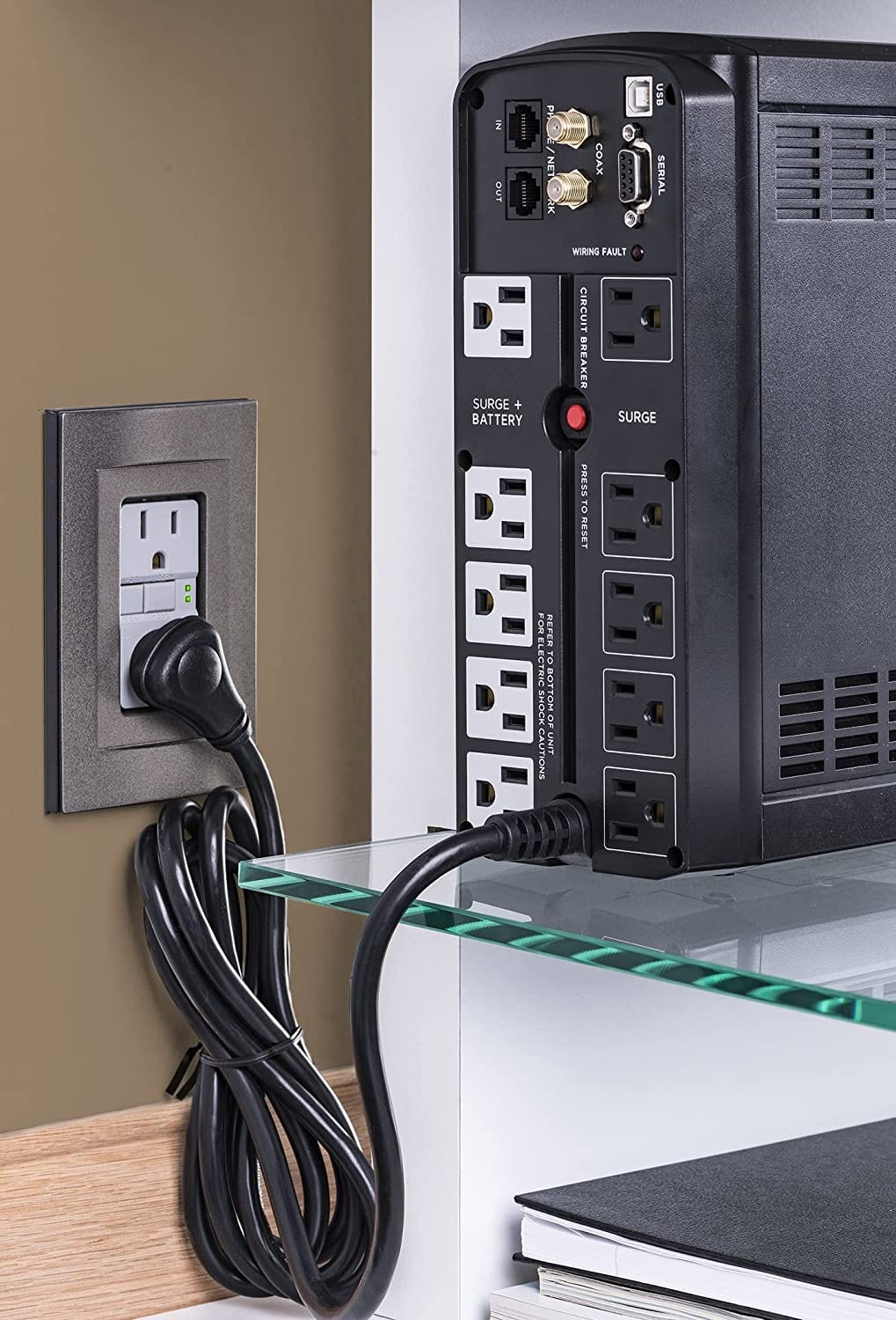 CyberPower 1350VA/810W AVR, LCD, USB 2.0 UPS System, New Battery - Certified Refurbished