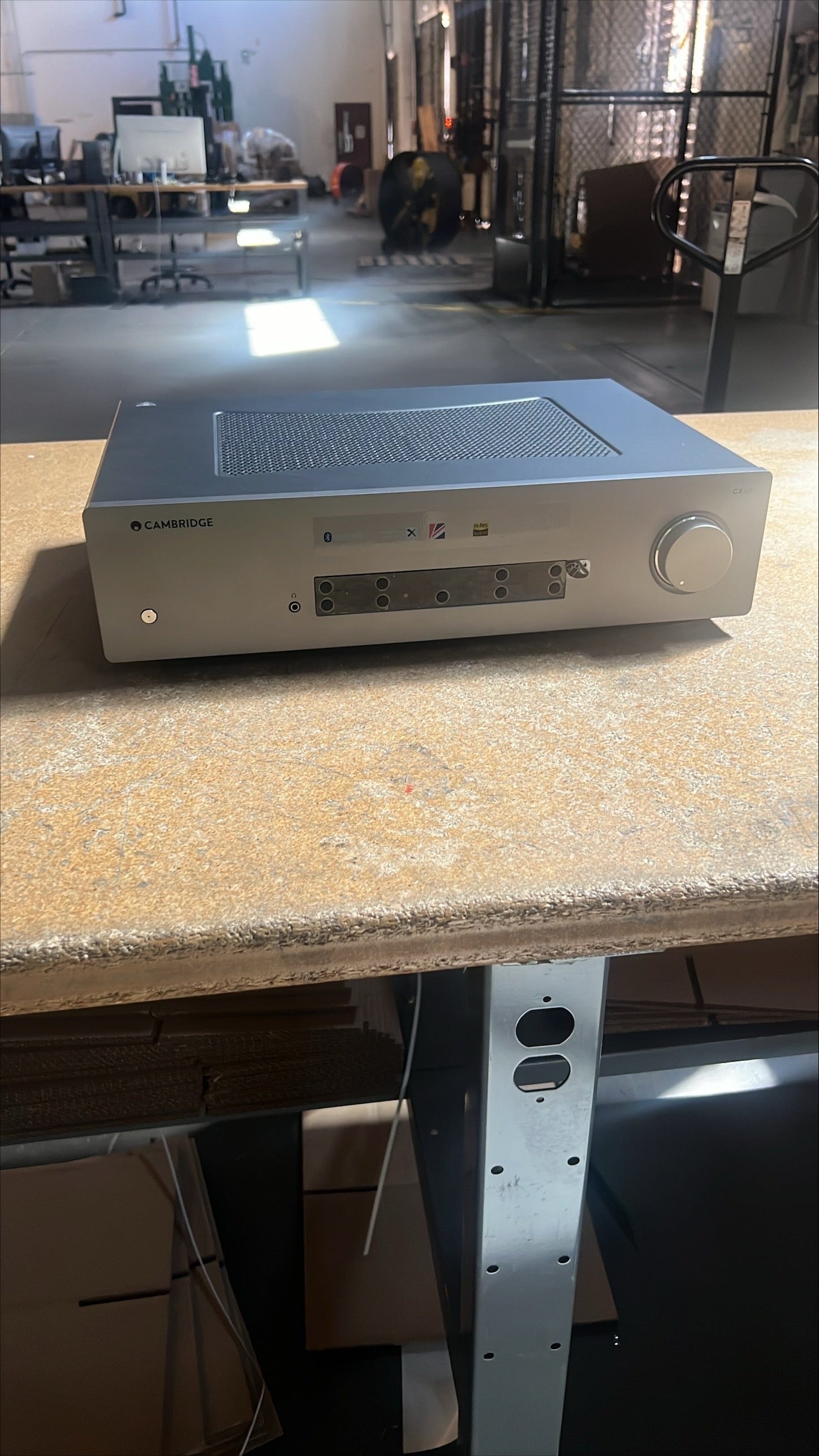 Cambridge Audio Stereo Two-Channel Amplifier with Bluetooth and Built-in DAC 80 Watts Per Channel Lunar Grey - Certified Refurbished