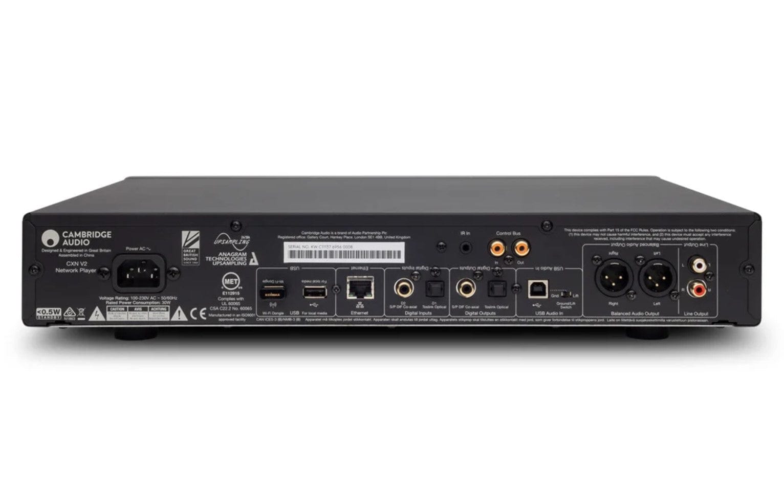 Cambridge Audio Stereo Network Streamer All-in-One Wireless Media Streaming with WiFi Lunar Grey - Certified Refurbished