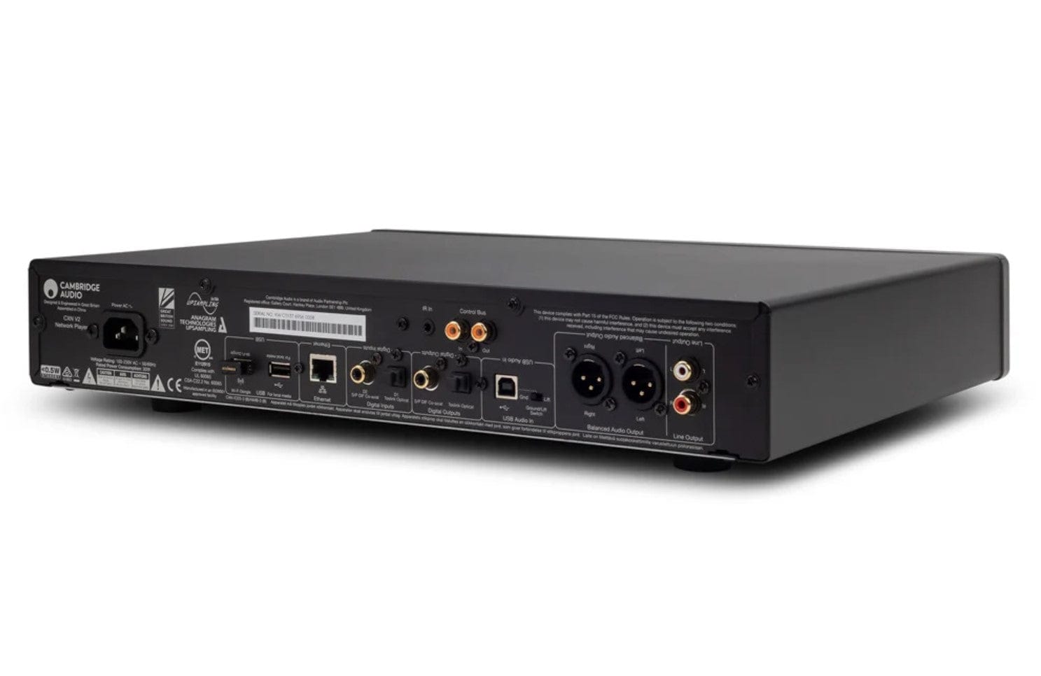 Cambridge Audio Stereo Network Streamer All-in-One Wireless Media Streaming with WiFi Lunar Grey - Certified Refurbished